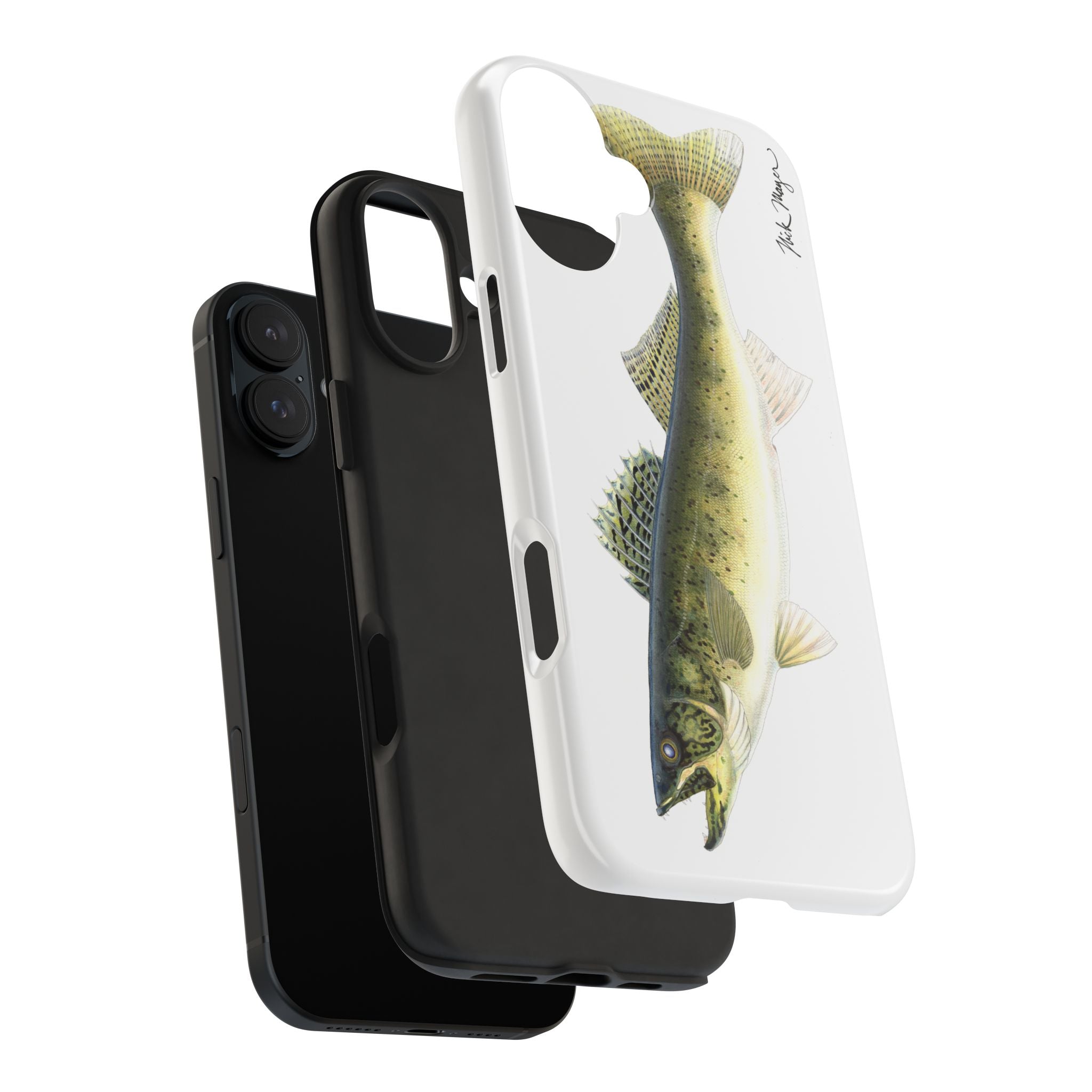 Walleye White Phone Case (iPhone)