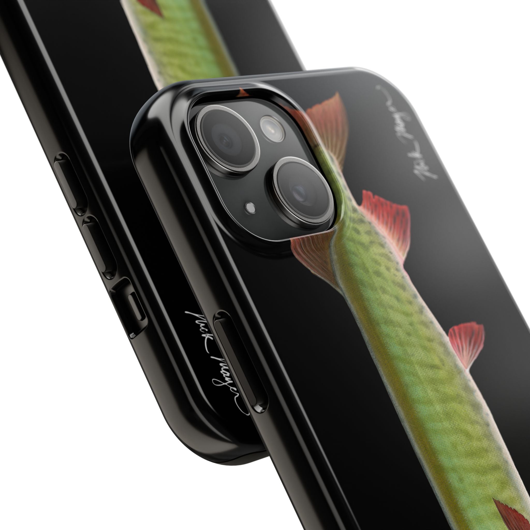 Trophy Muskie Black Phone Case (iPhone)