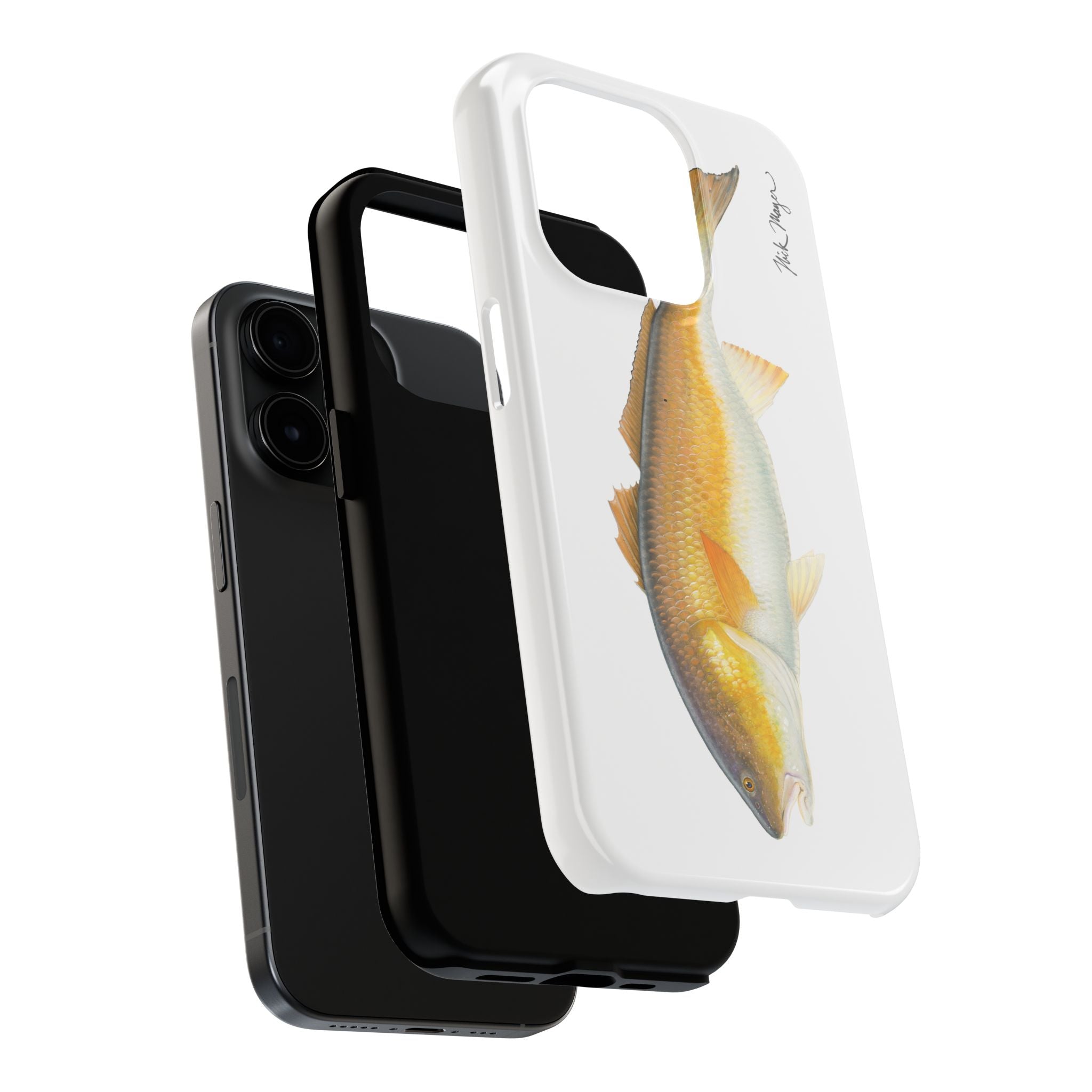 Bull Redfish White Phone Case (iPhone)