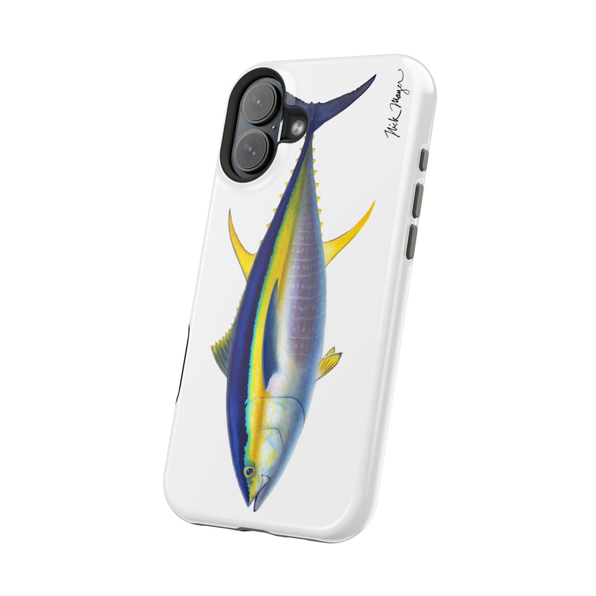 Yellowfin Tuna MagSafe White iPhone Case