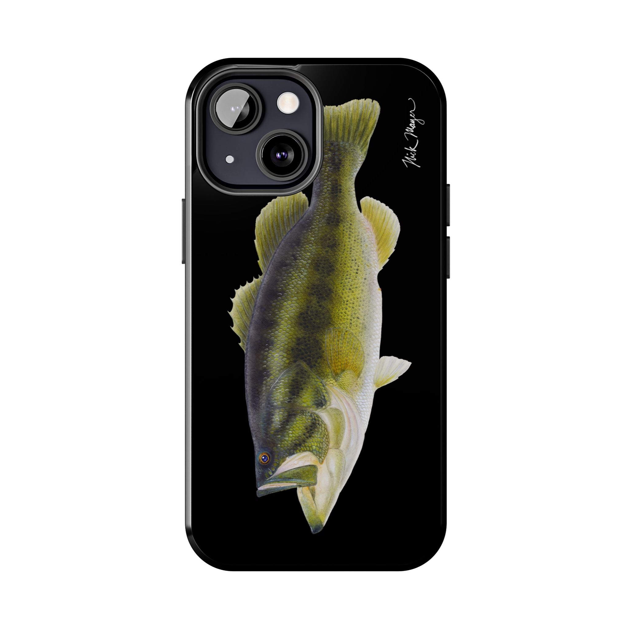 Largemouth Bass Black Phone Case (iPhone)