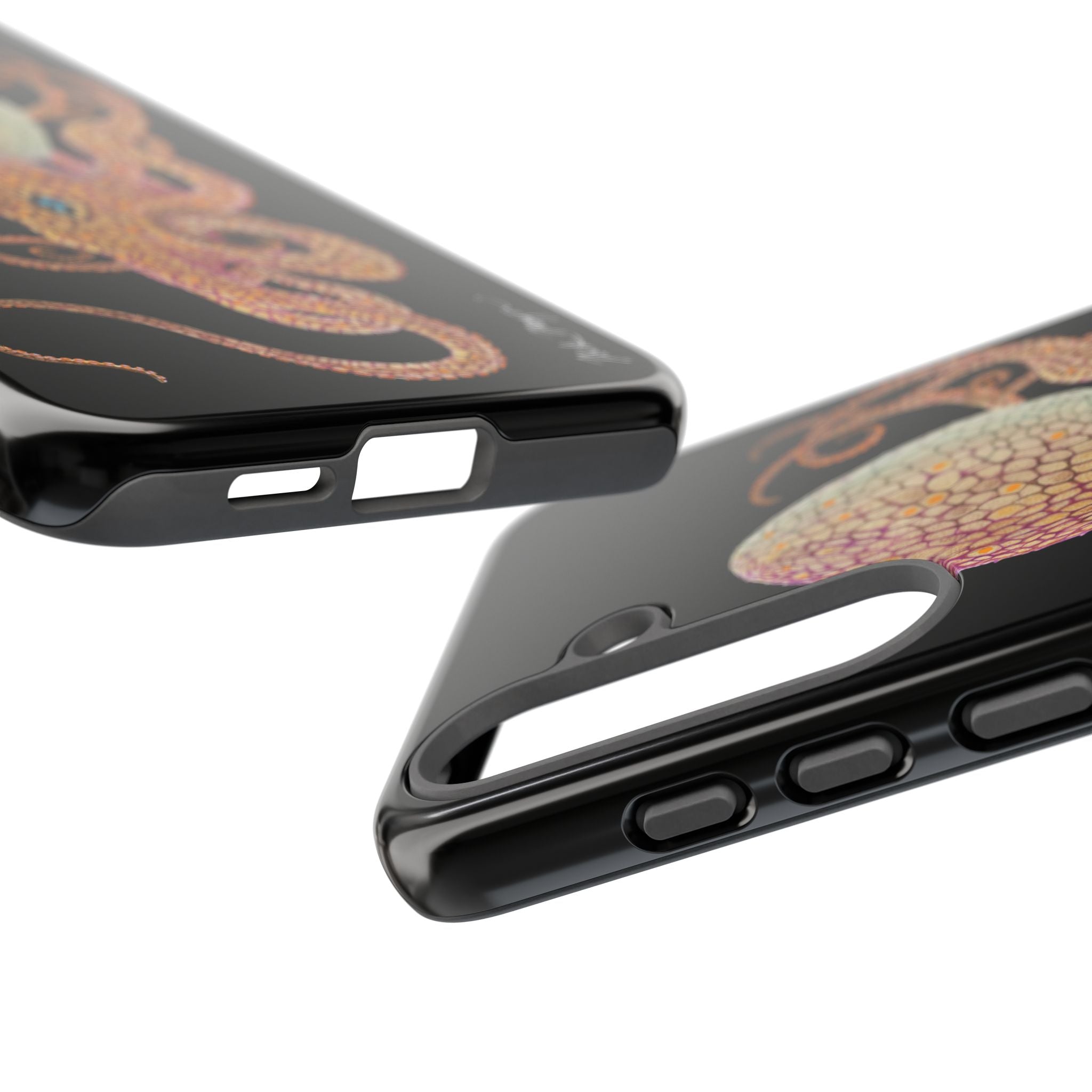Two Spot Octopus Black Phone Case (Samsung)