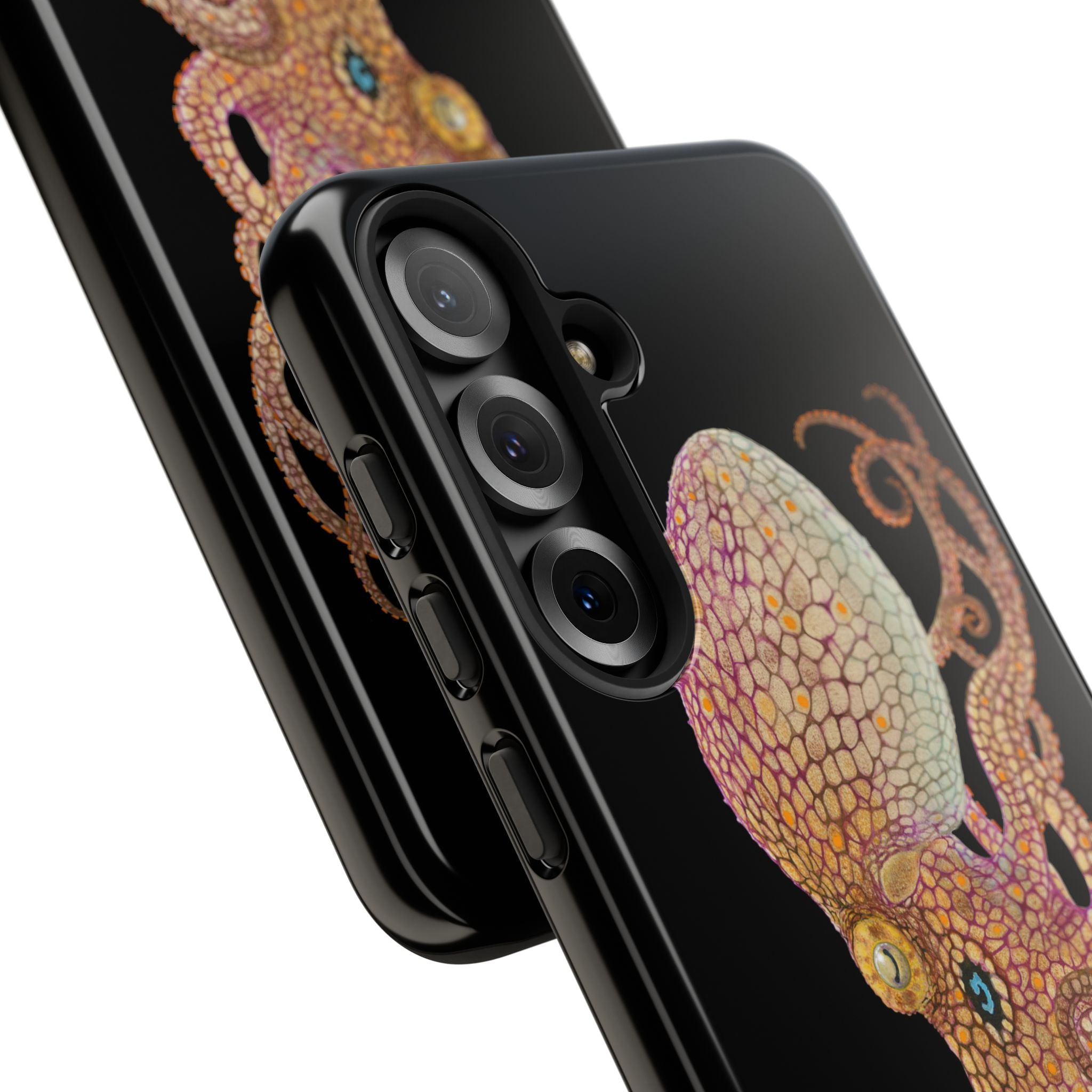 Two Spot Octopus Black Phone Case (Samsung)
