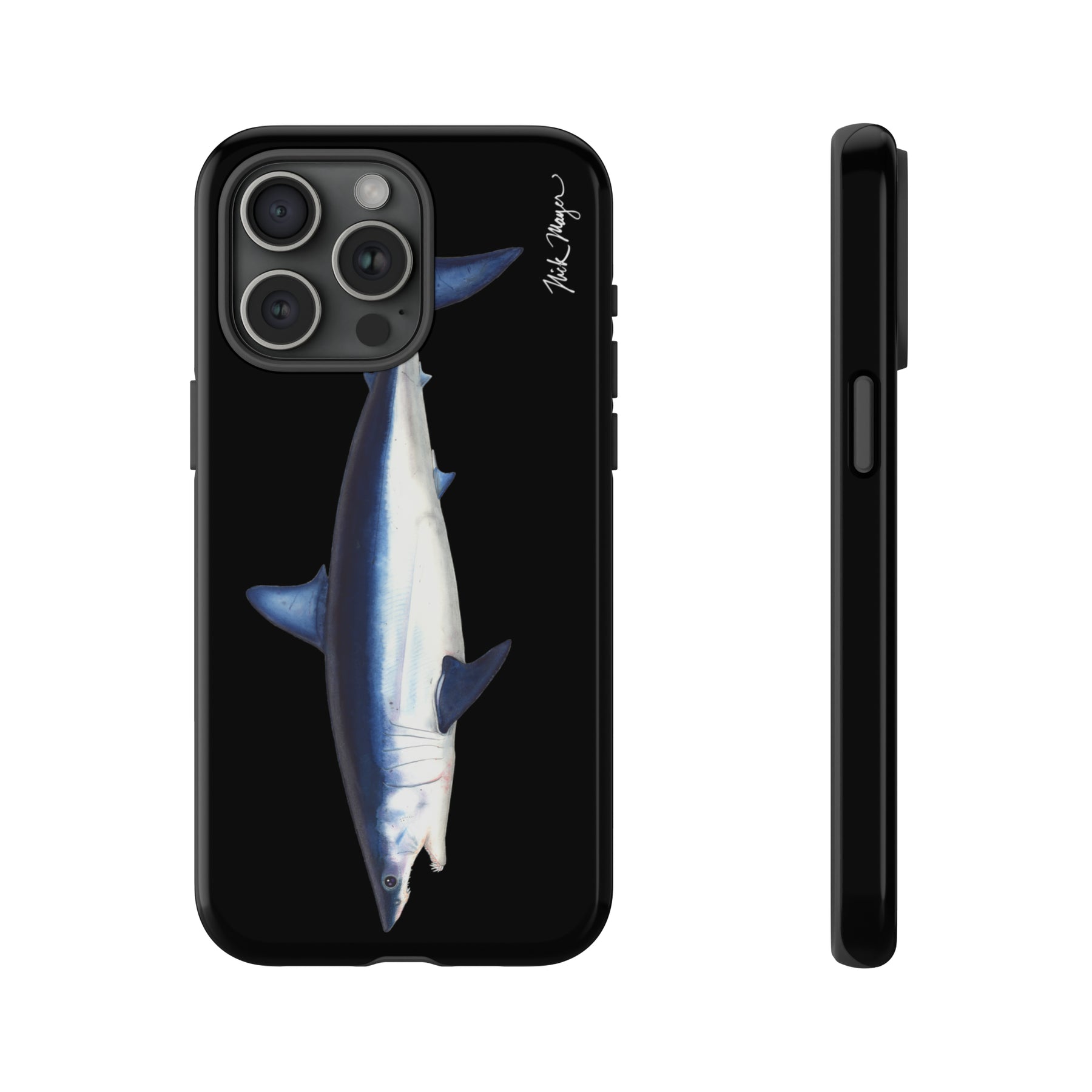 Mako Shark  Black iPhone 15  Case
