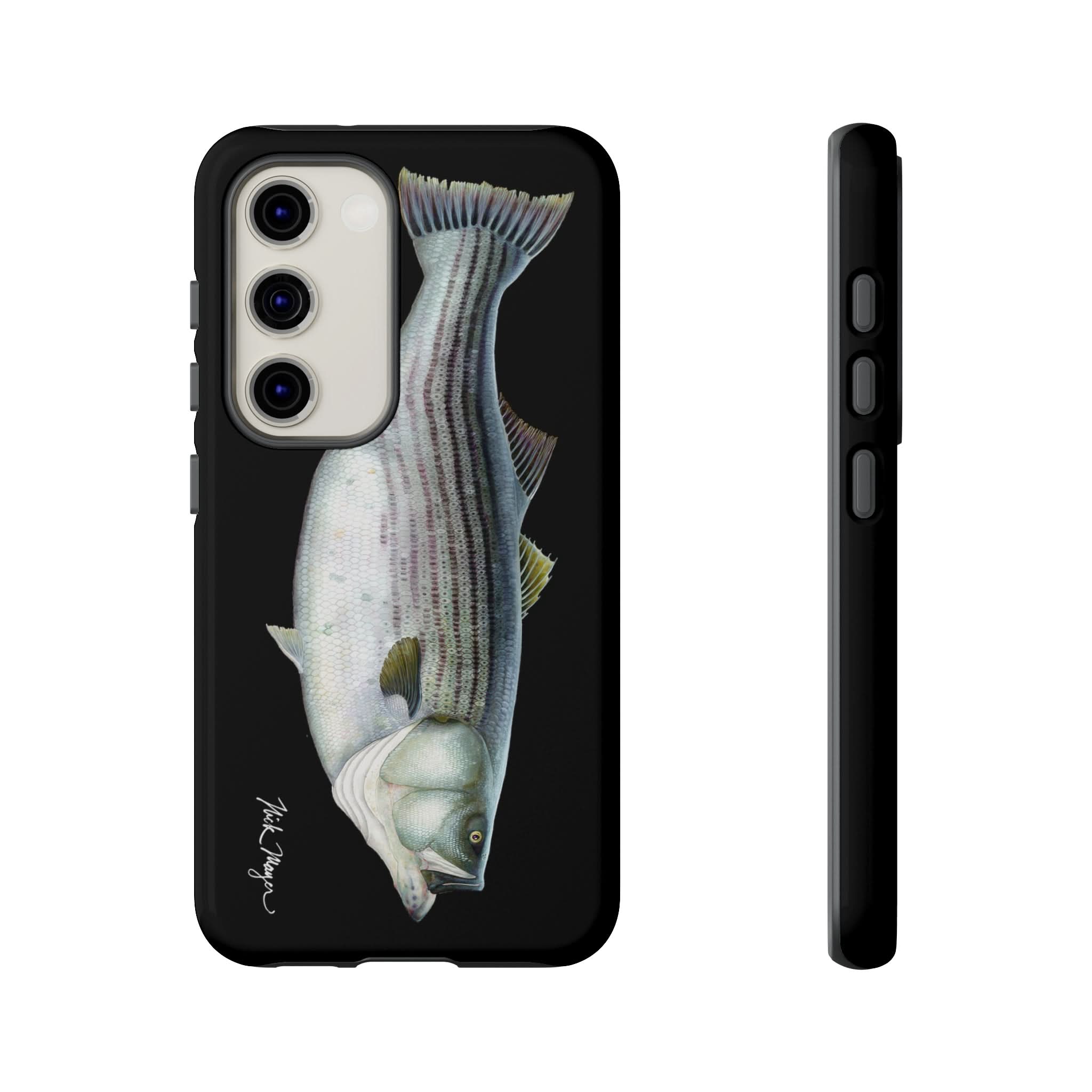 Cow Striper Phone Case (Samsung) - black