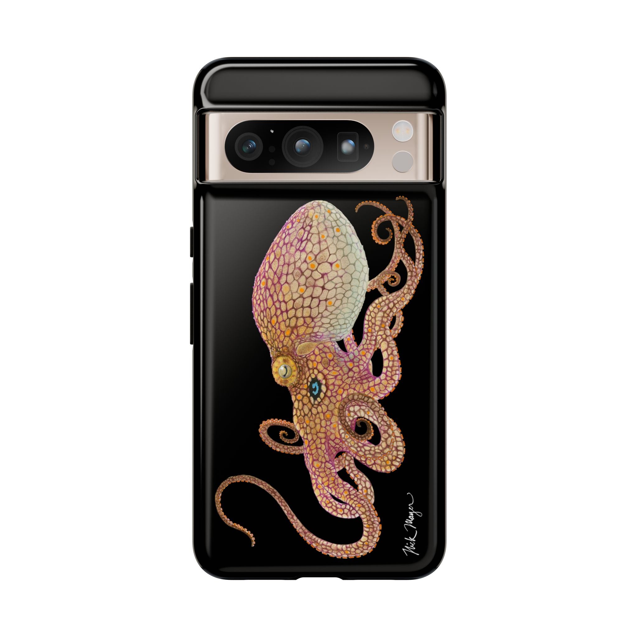 Two Spot Octopus Black Phone Case (Samsung)