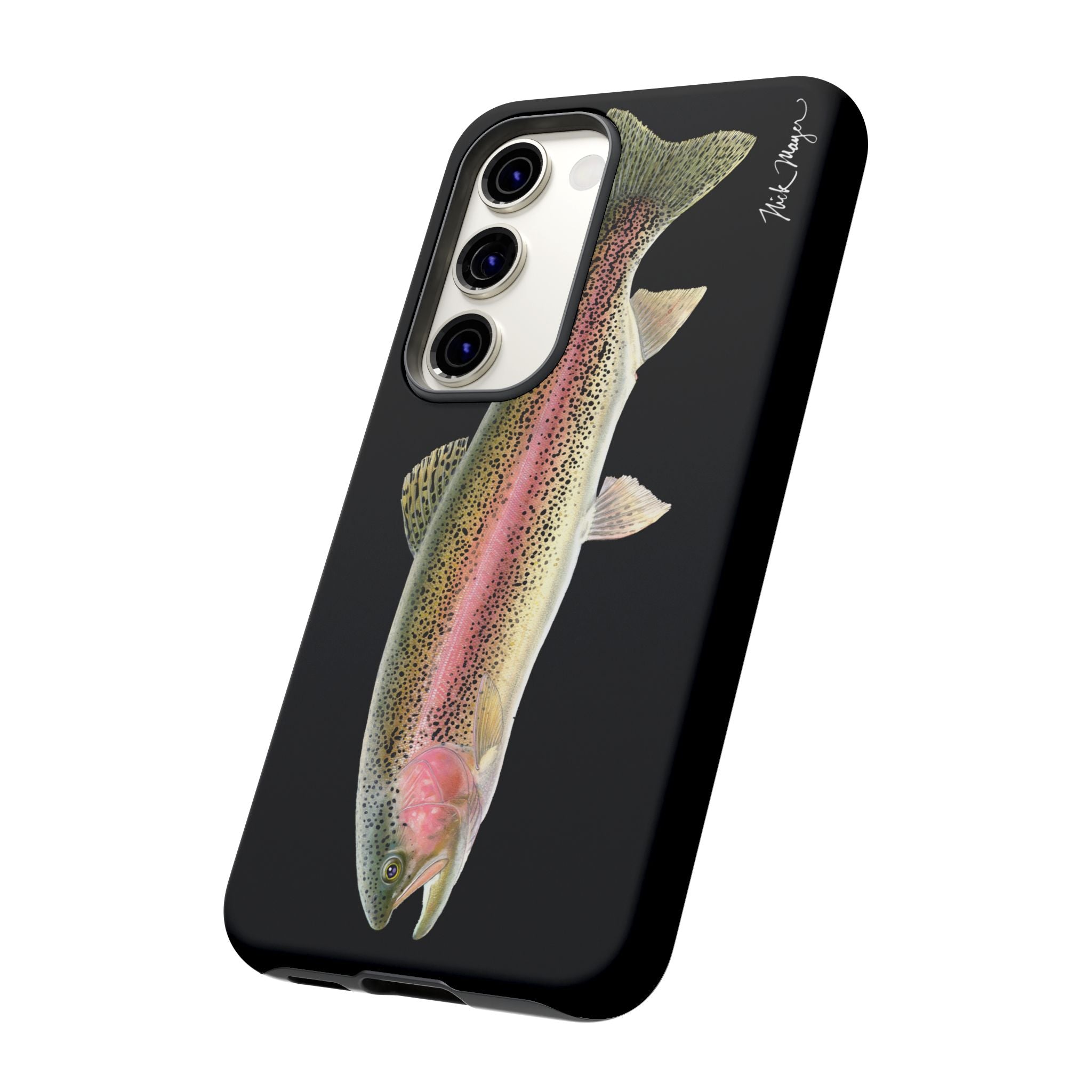 Rainbow Trout Black Phone Case (Samsung) Printify