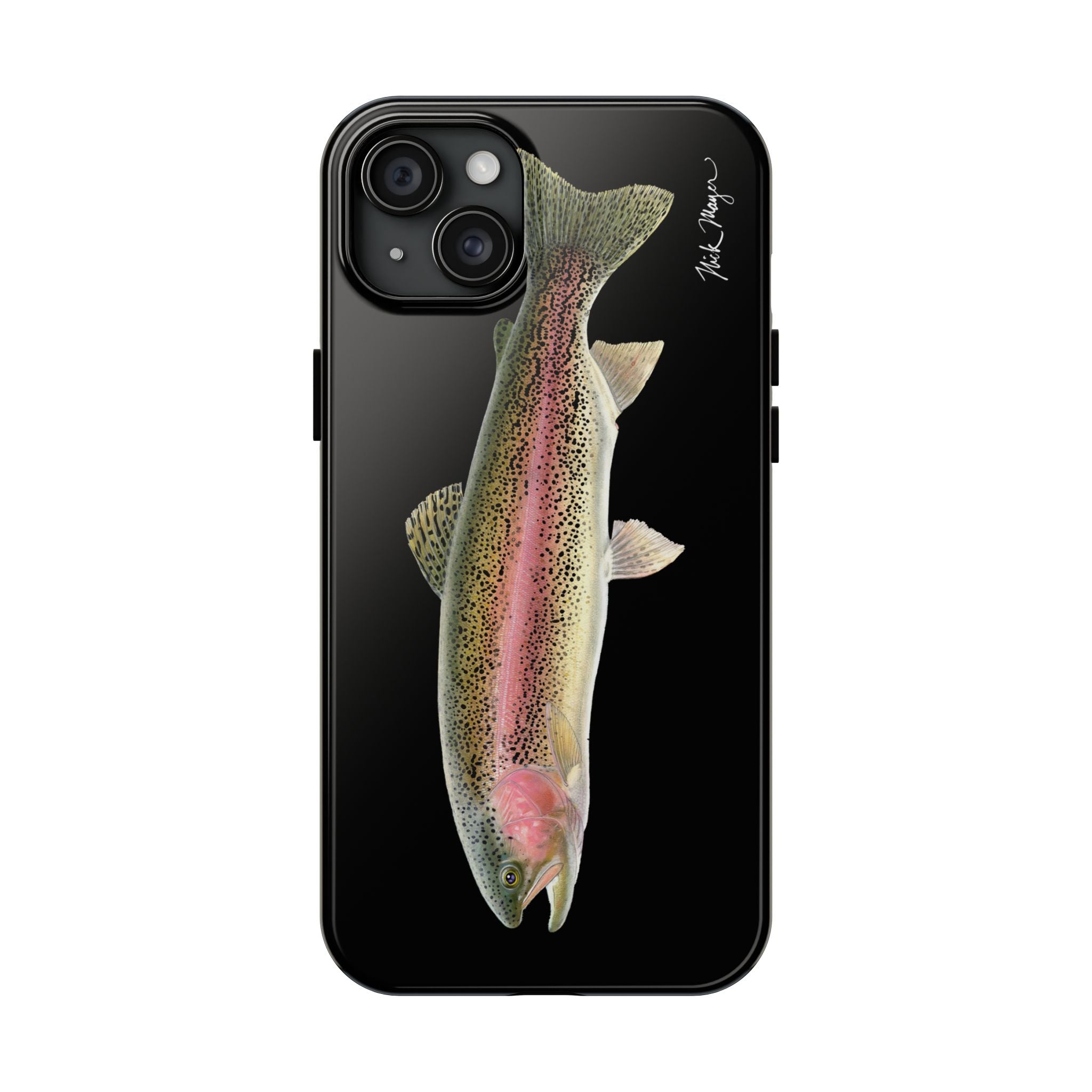 Rainbow Trout Black Phone Case (iPhone)