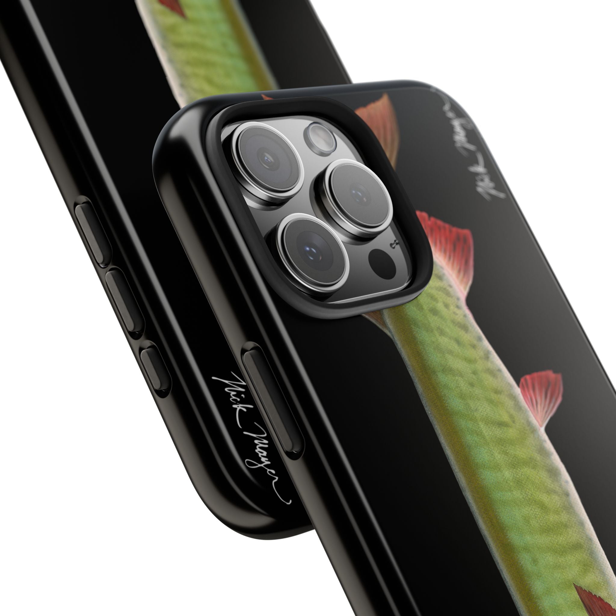 Trophy Muskie Black Phone Case (iPhone)