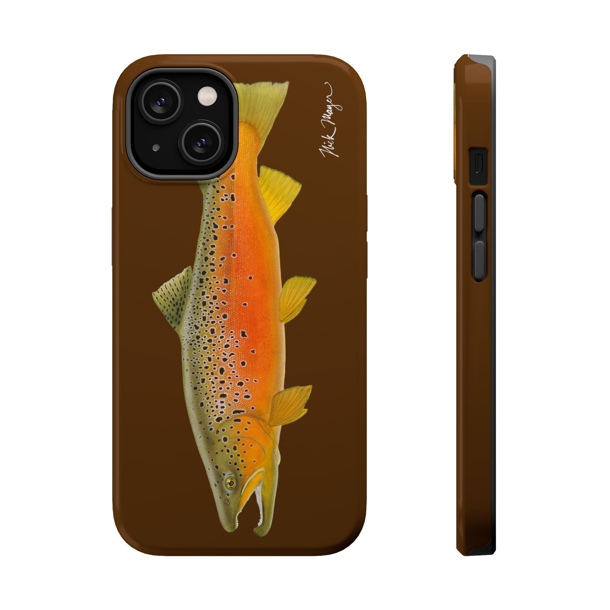 Brown Trout 2 Brown MagSafe iPhone Case, Limited Run