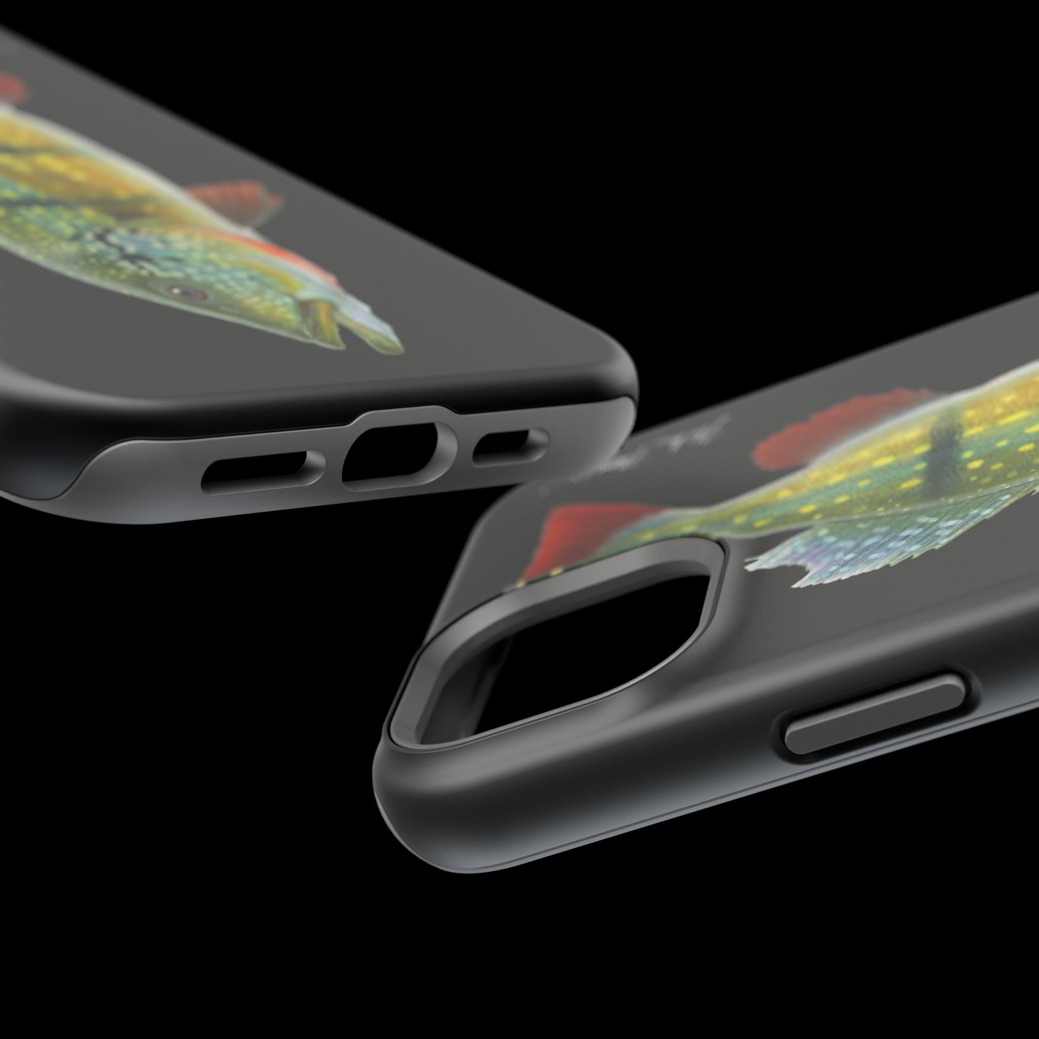 Peacock Bass MagSafe Black iPhone Case