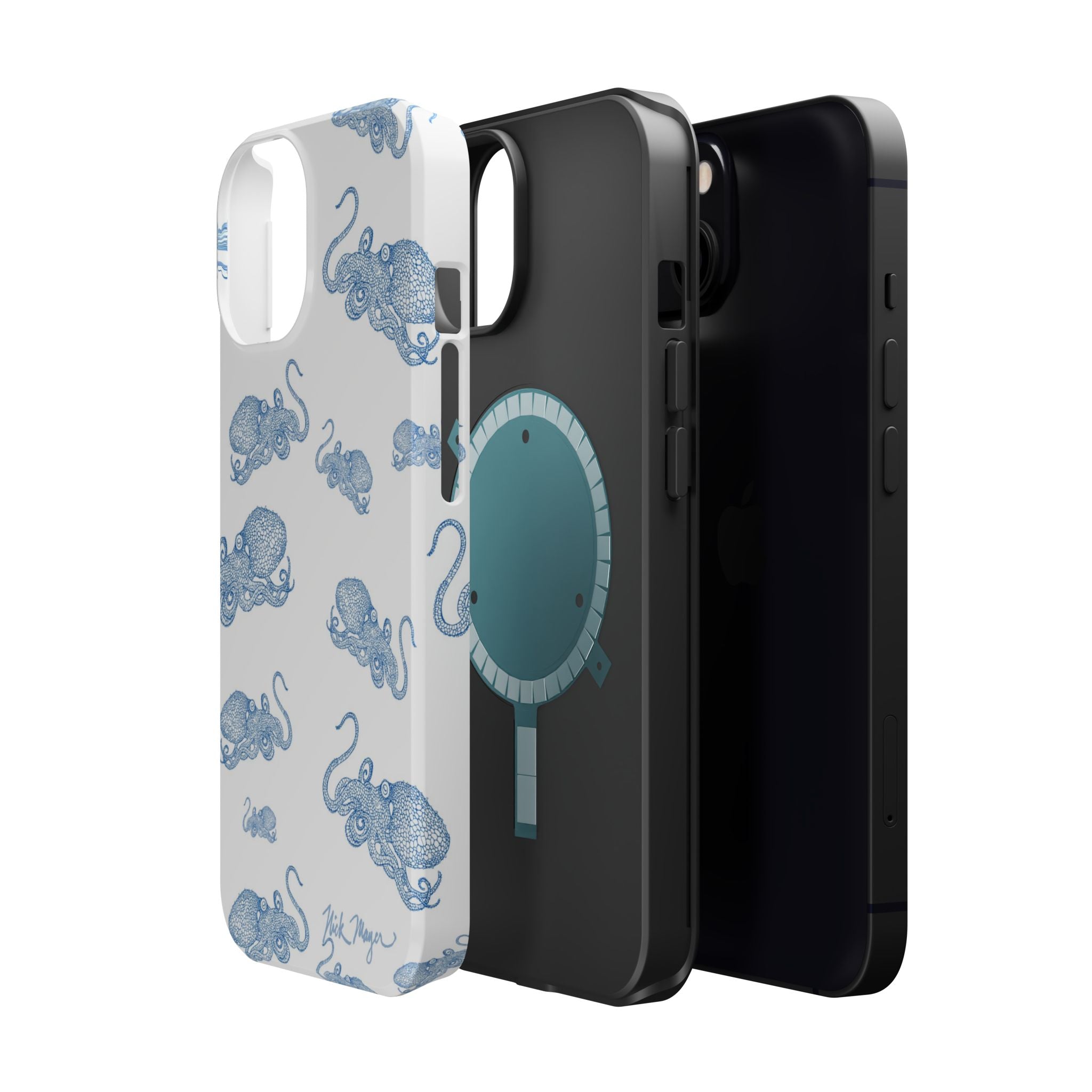 Blue Octopus 2 MagSafe iPhone Case