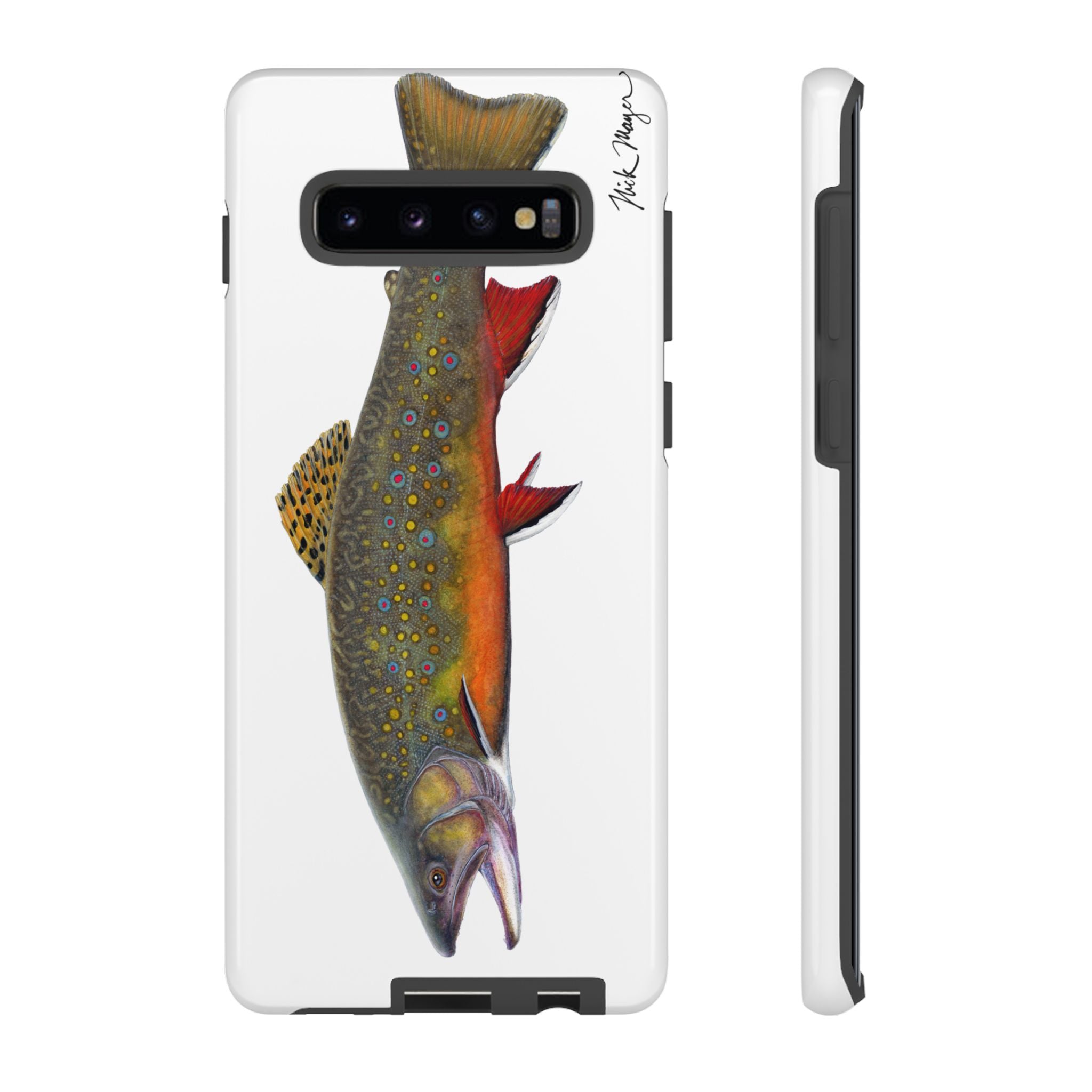Brook Trout White Phone Case (Samsung)