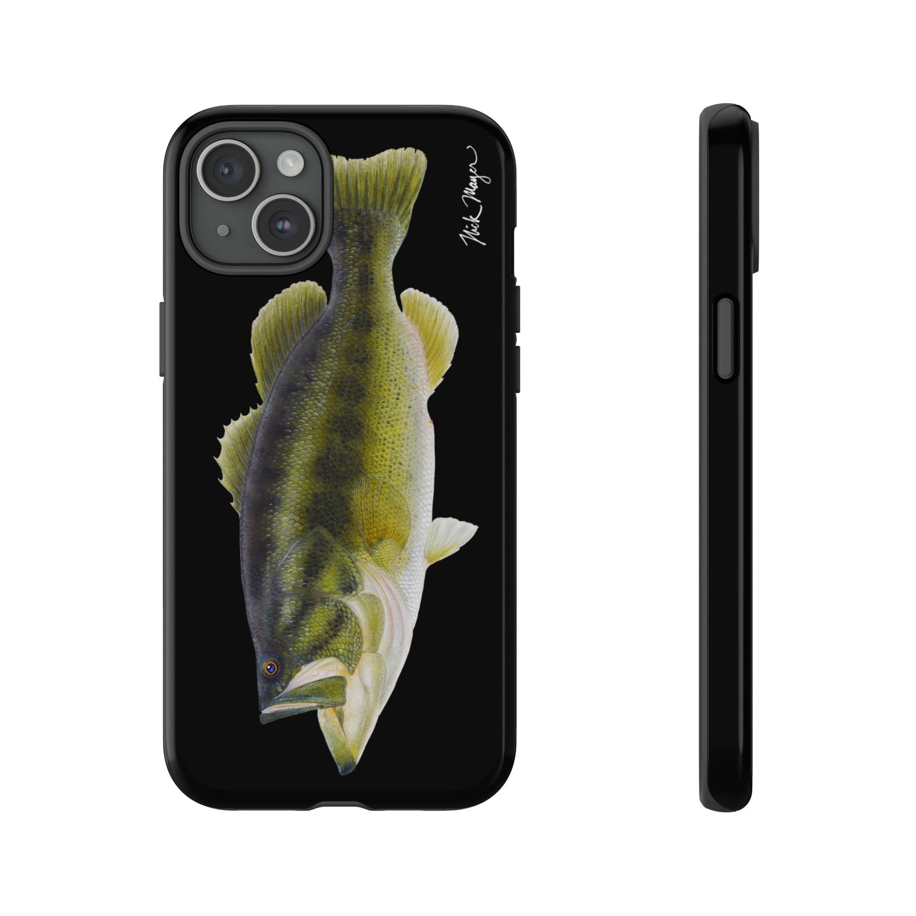 Largemouth Bass Black iPhone 15 Case