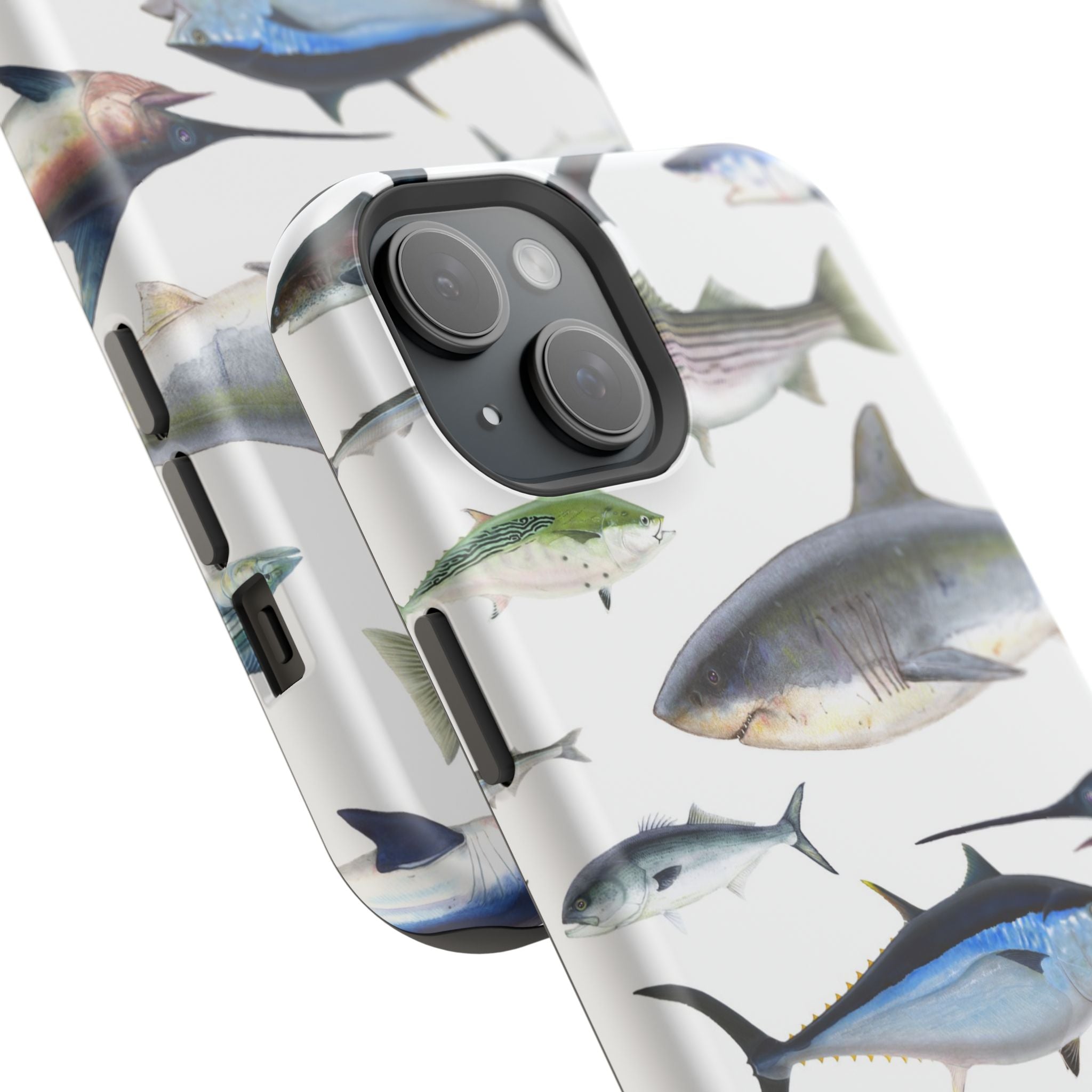 New England Fish White MagSafe iPhone Case