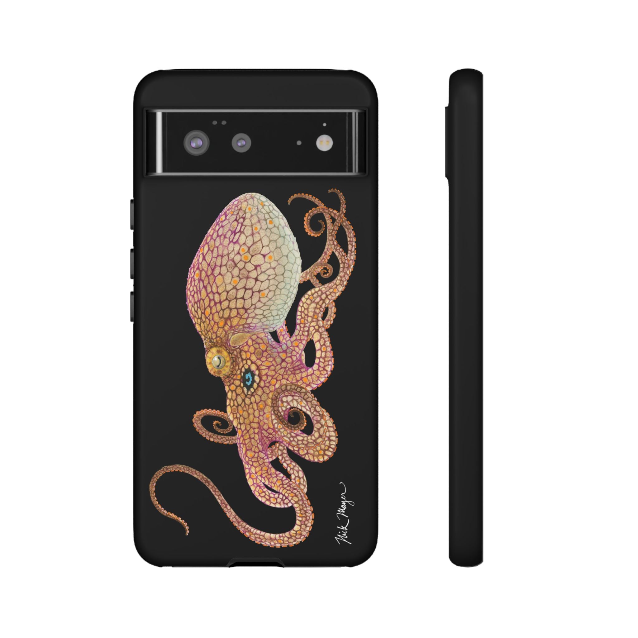 Two Spot Octopus Black Phone Case (Samsung)