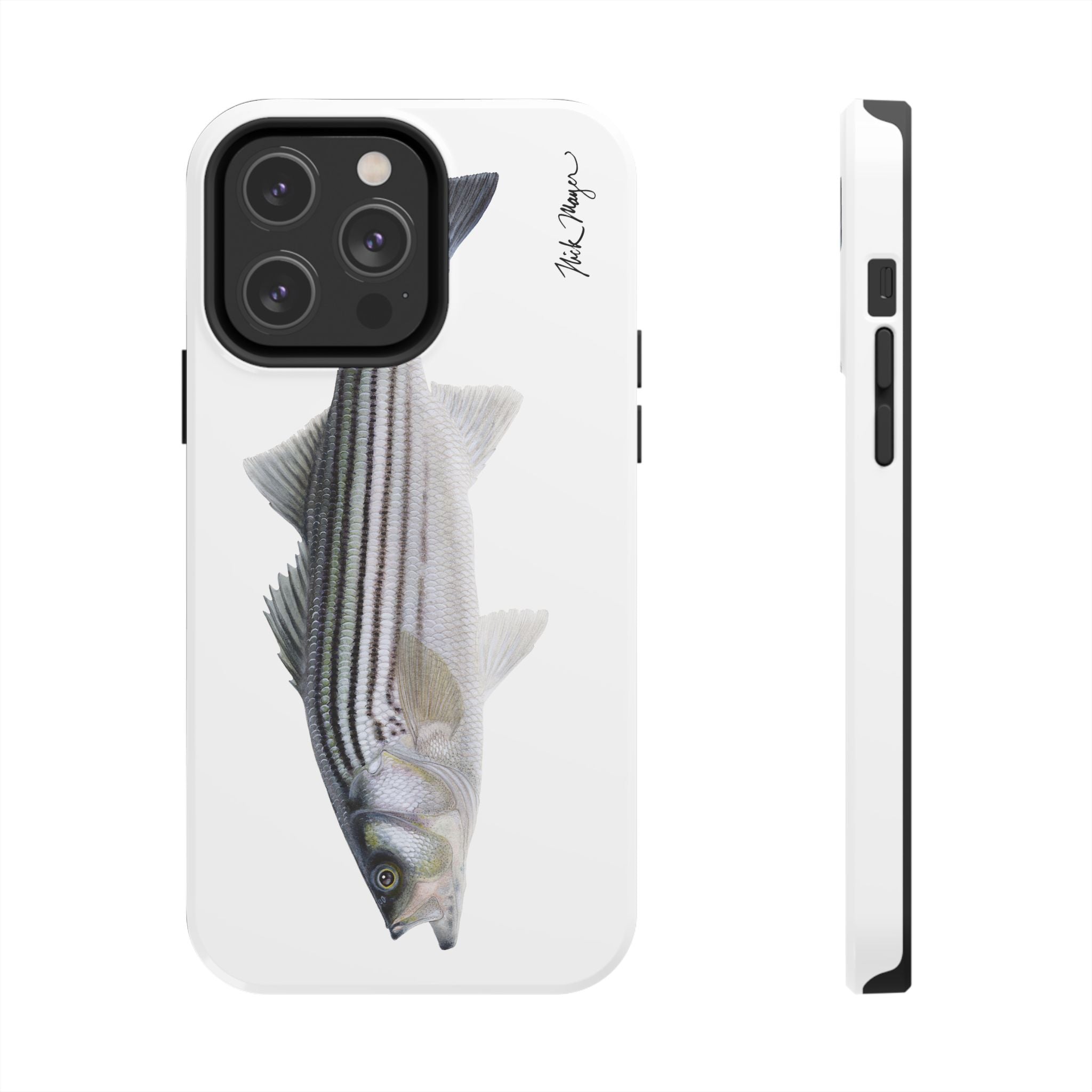 Schoolie Striper White Phone Case (iPhone)