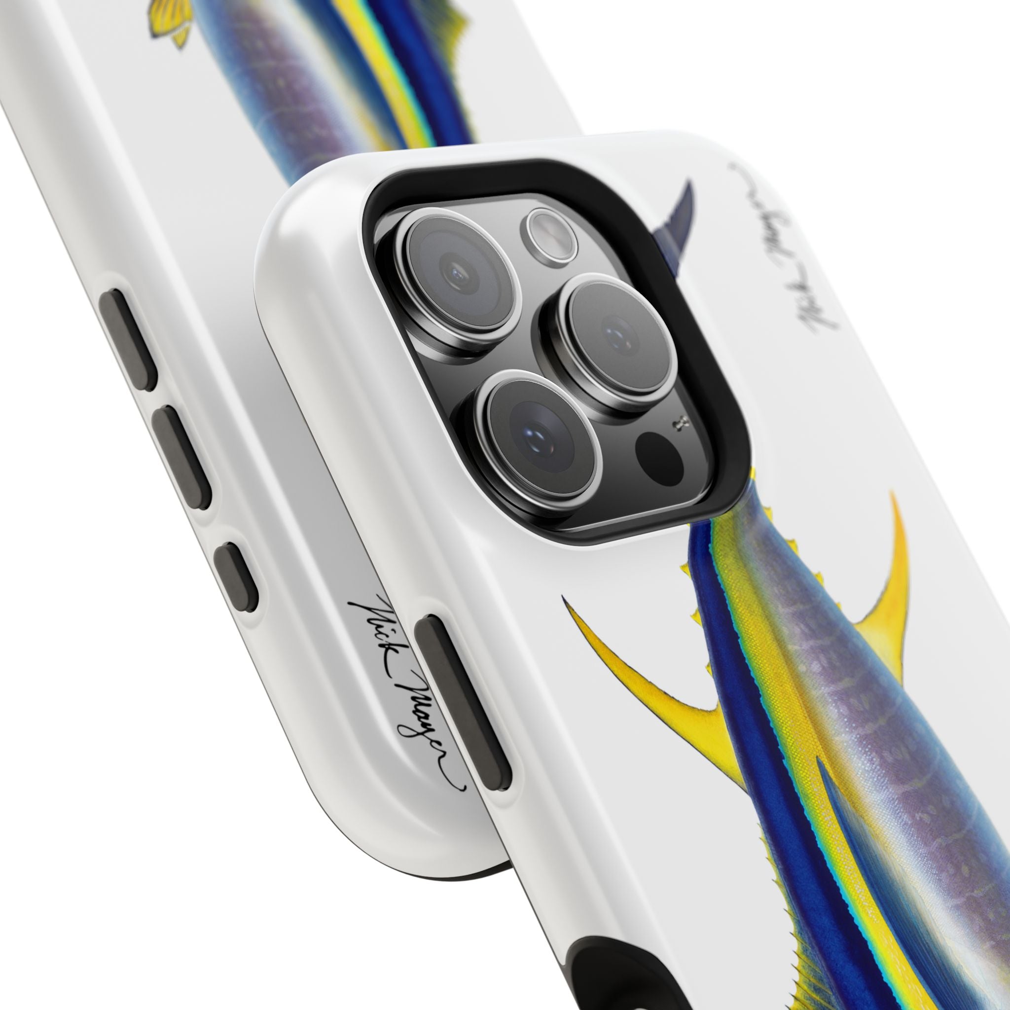Yellowfin Tuna MagSafe White iPhone Case