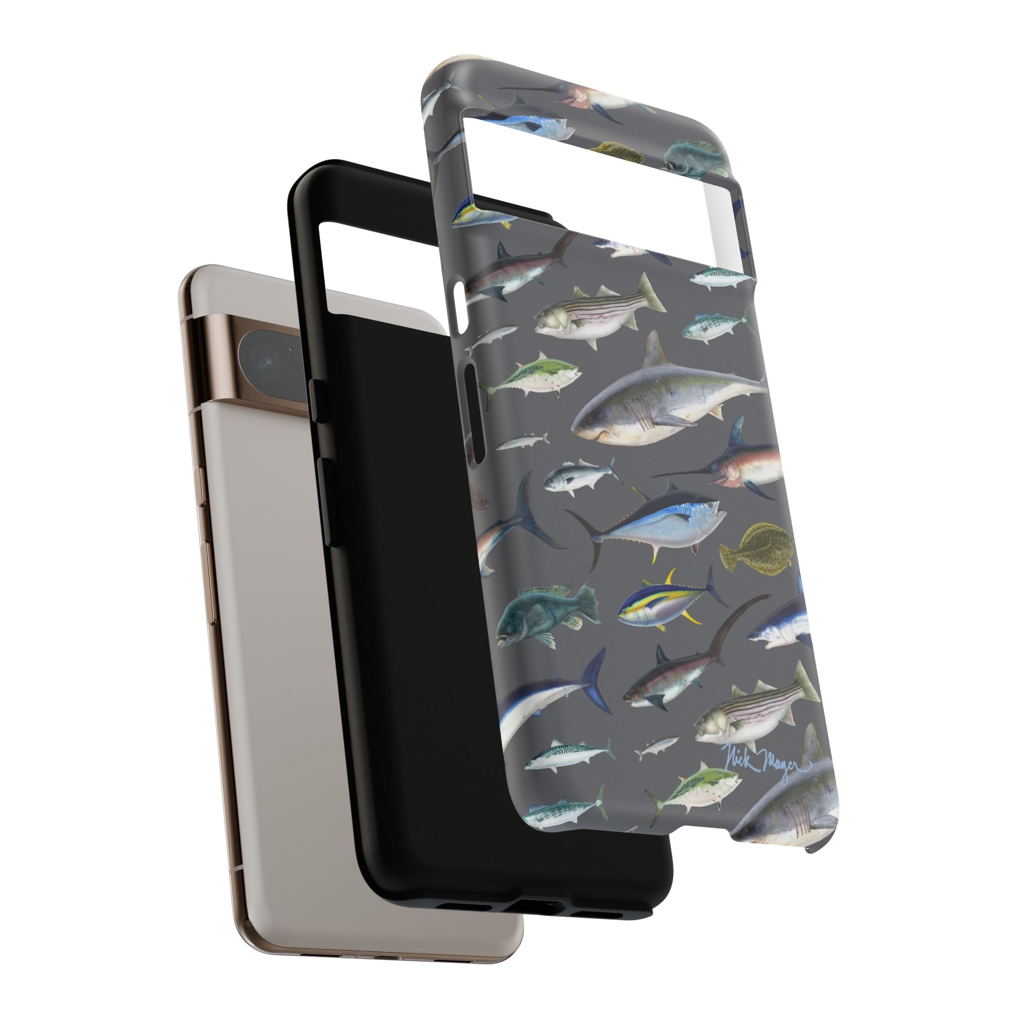 New England Offshore Fish Grey Phone Case, NEW!  (Samsung)