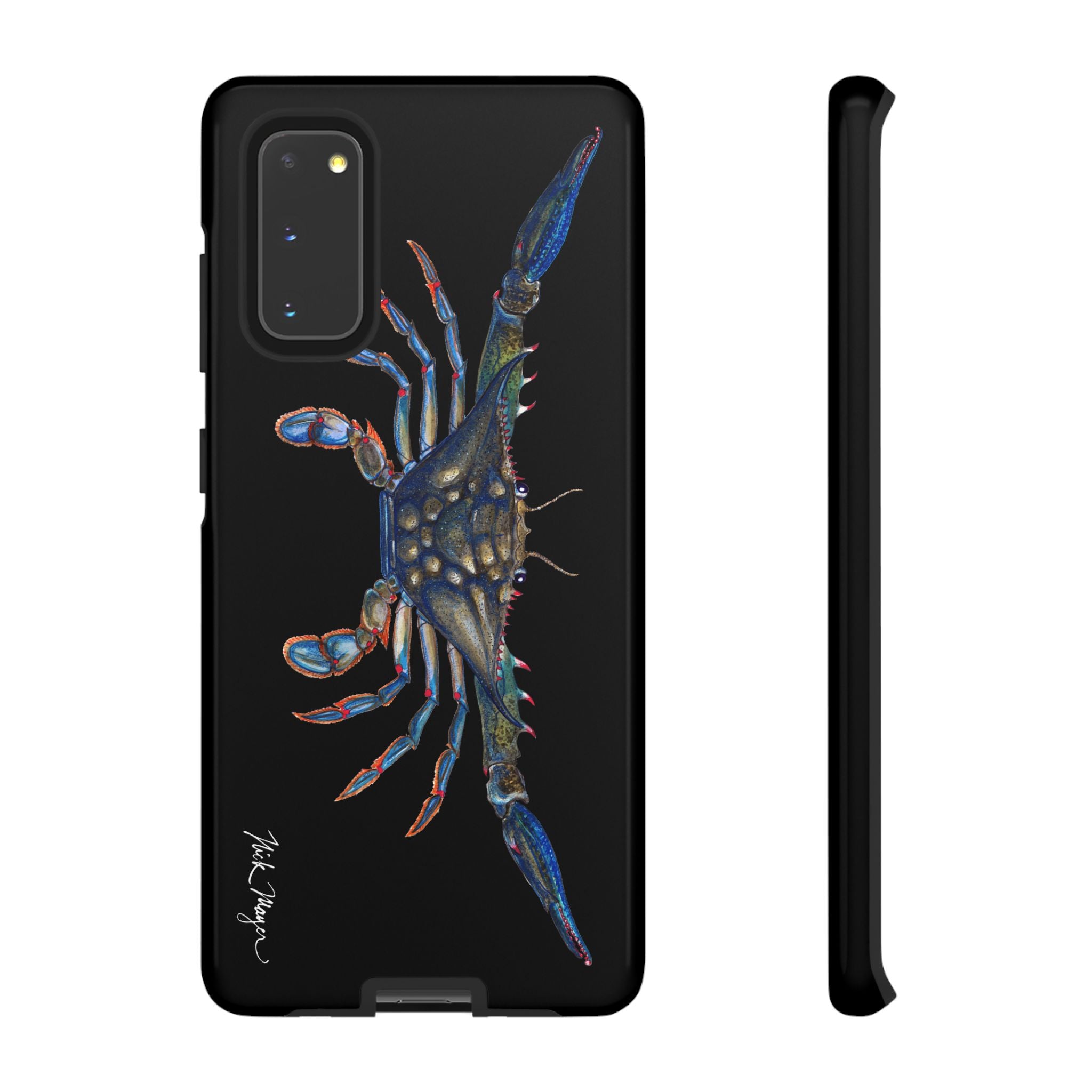 Blue Crab Black Phone Case (Samsung)
