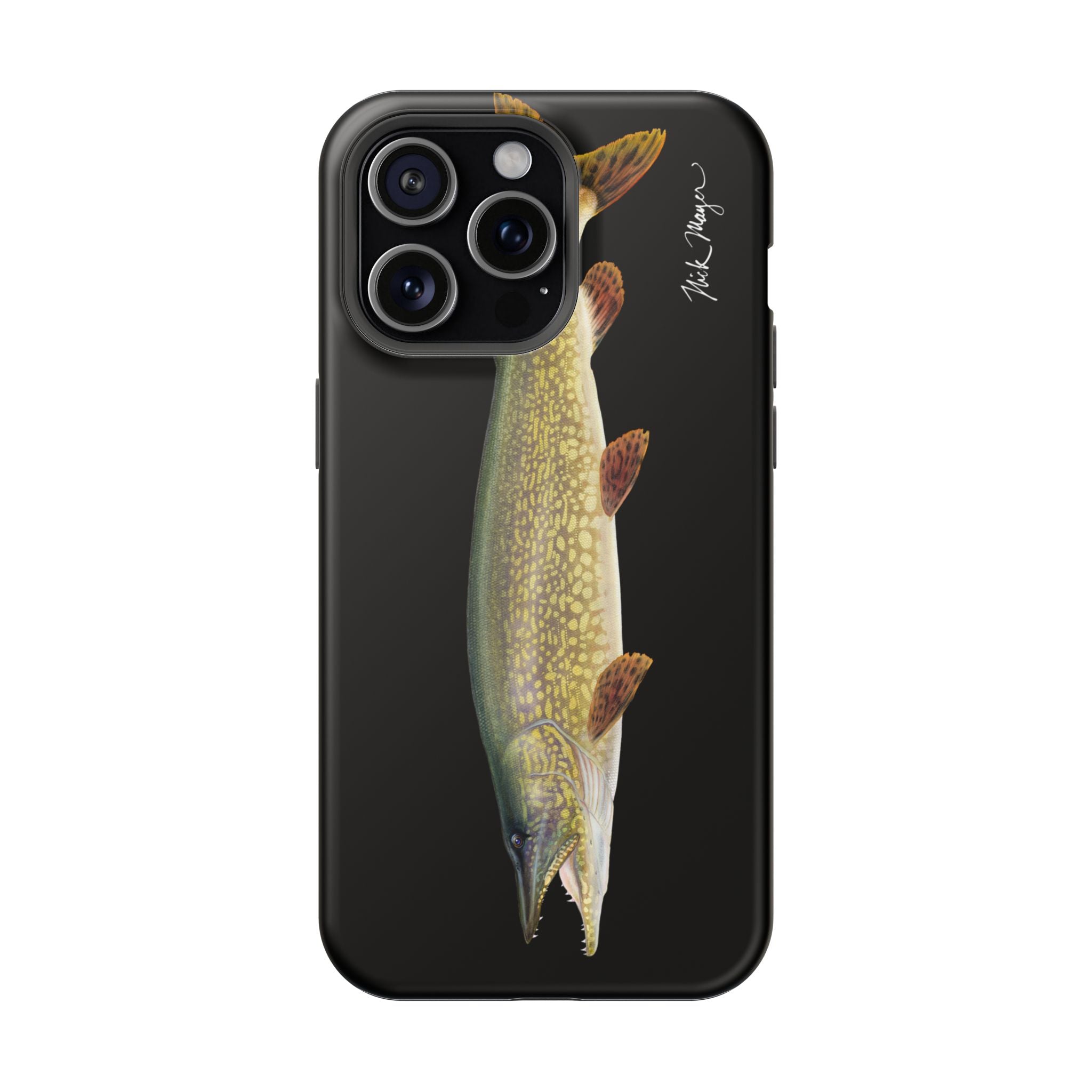 Northern Pike MagSafe Black iPhone Case Printify