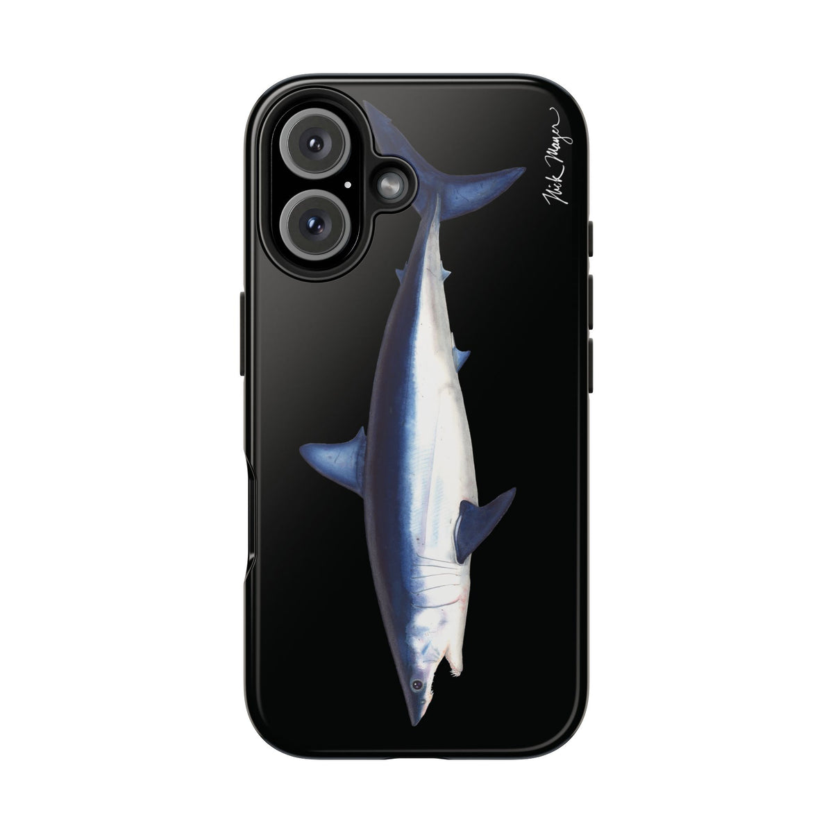 Mako Shark Black iPhone Case Printify