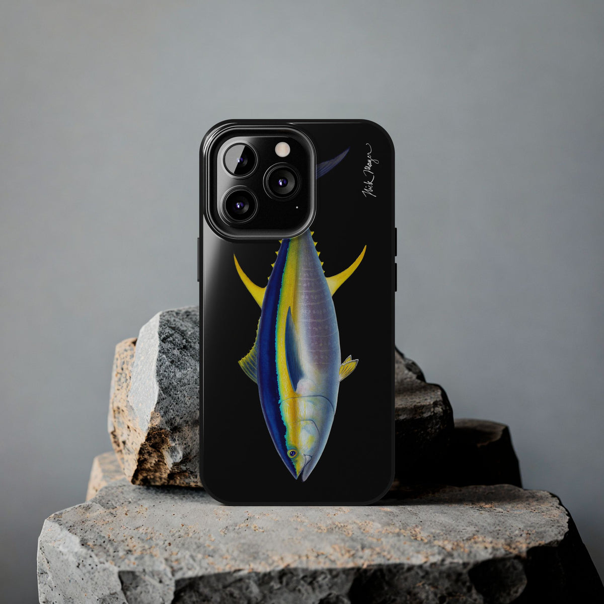 Yellowfin Tuna Black Phone Case (iPhone) Printify
