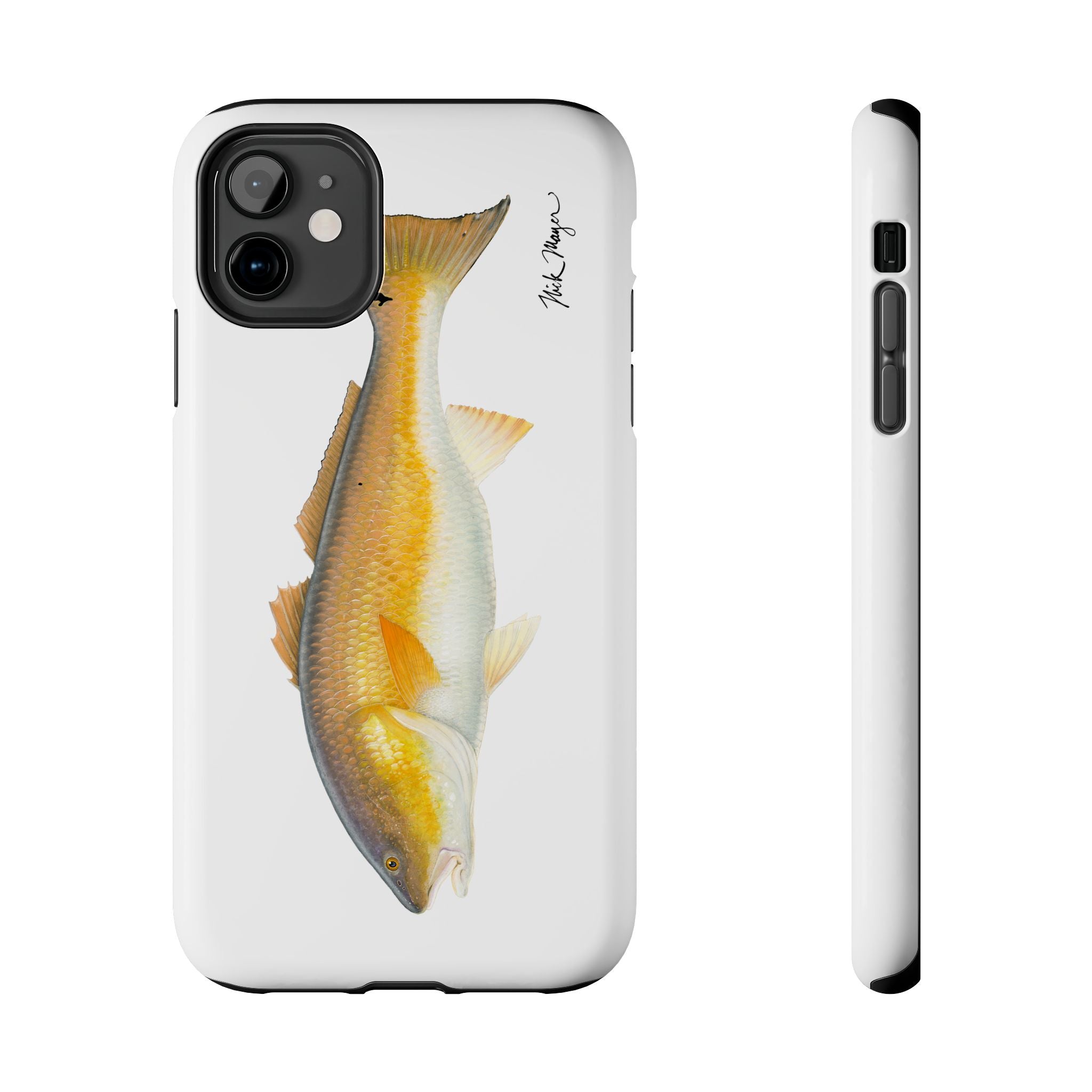 Bull Redfish White Phone Case (iPhone)