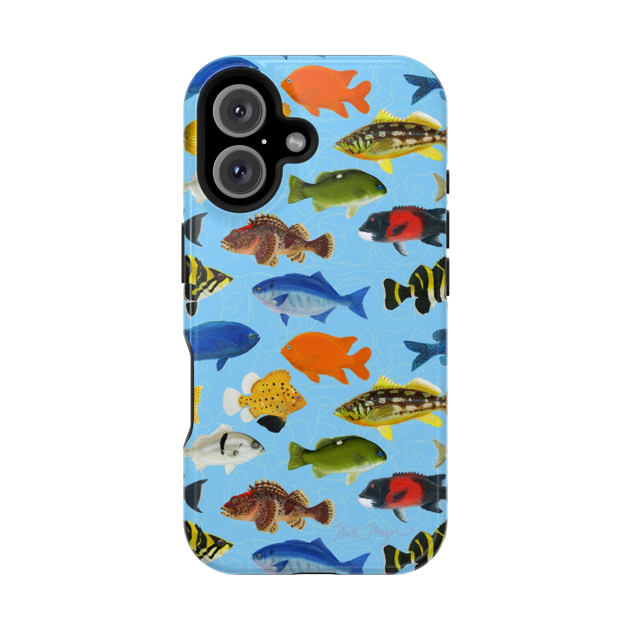 NEW California Fish Blue MagSafe iPhone Case