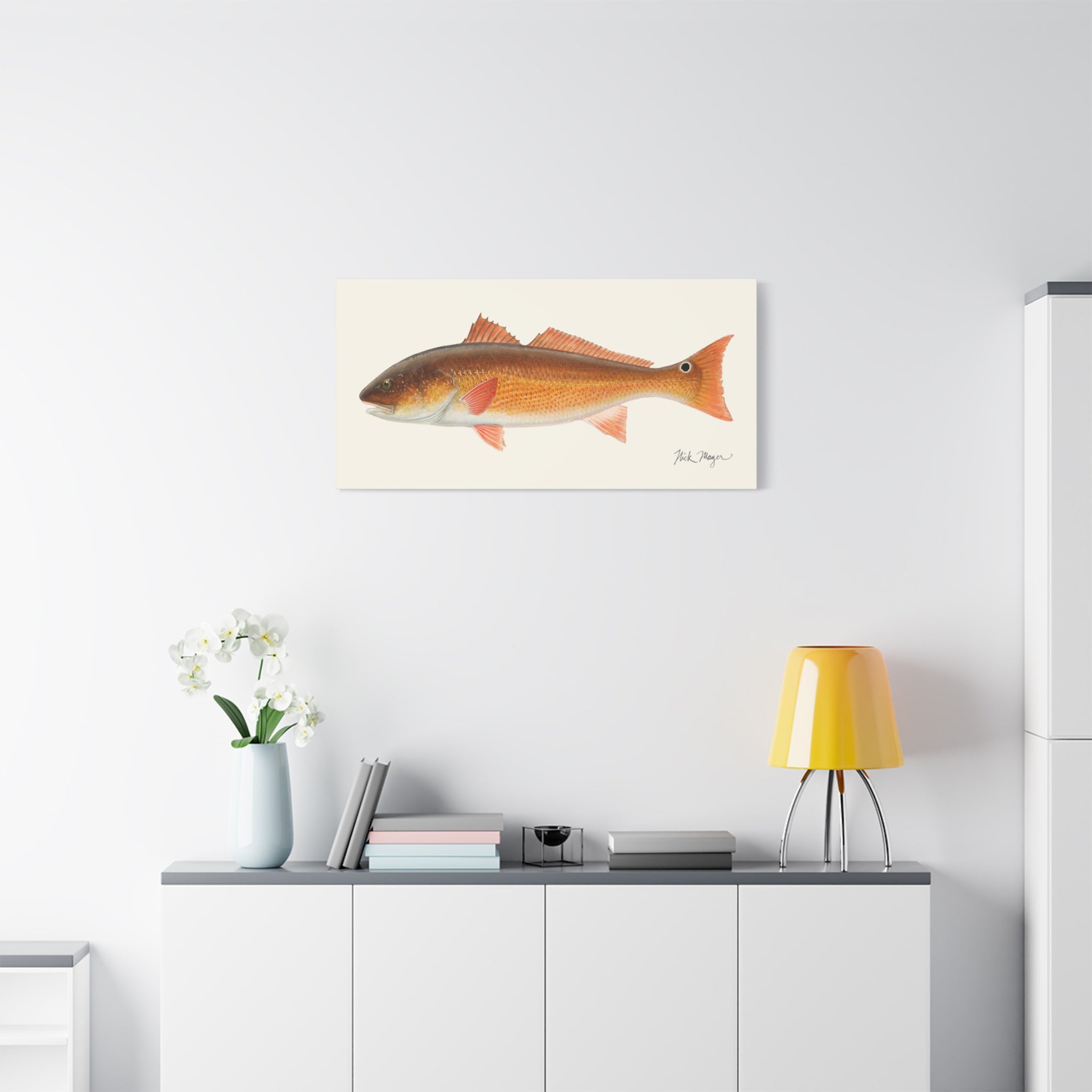 Redfish, 15 lbs Canvas Print Printify