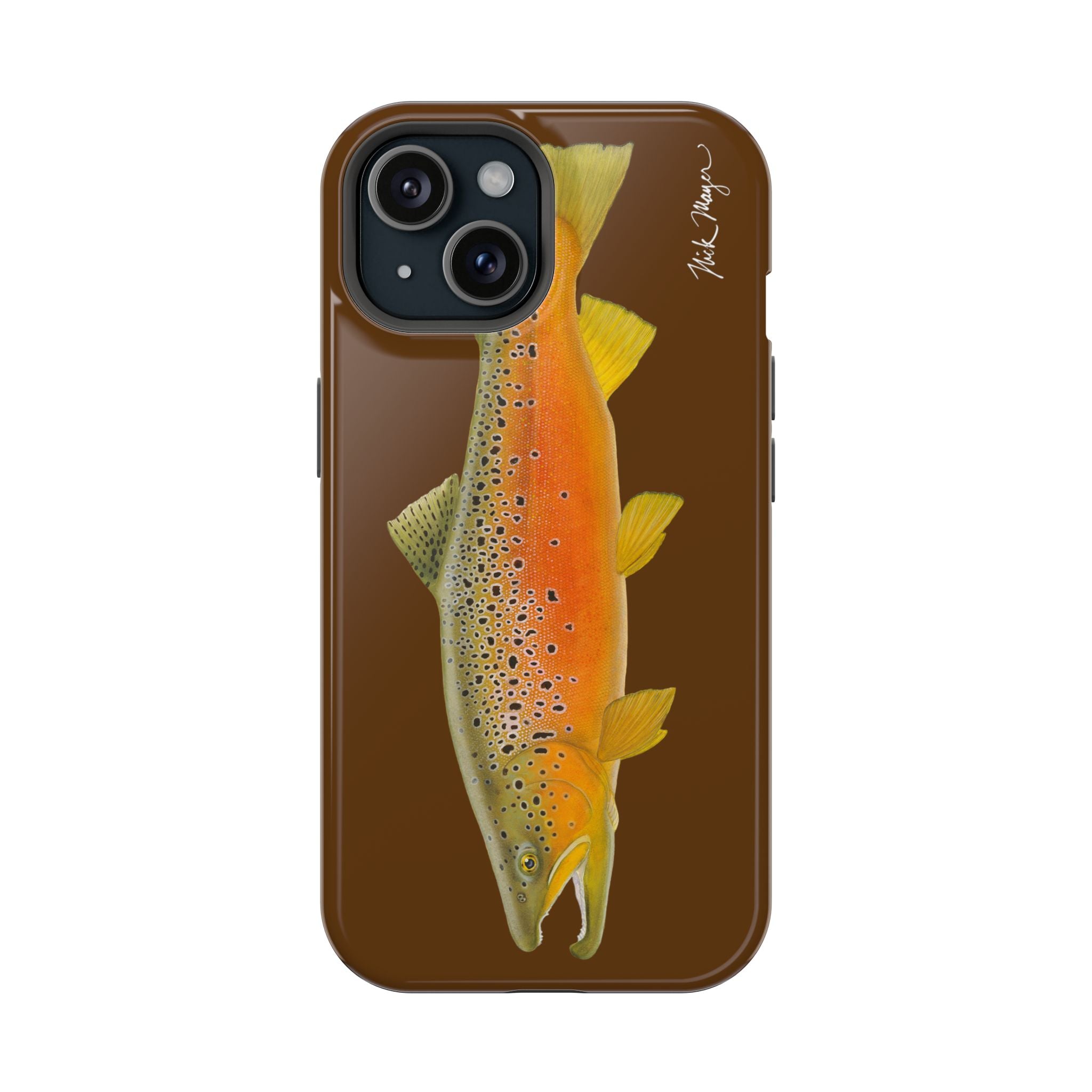 Brown Trout 2 Brown MagSafe iPhone Case, Limited Run