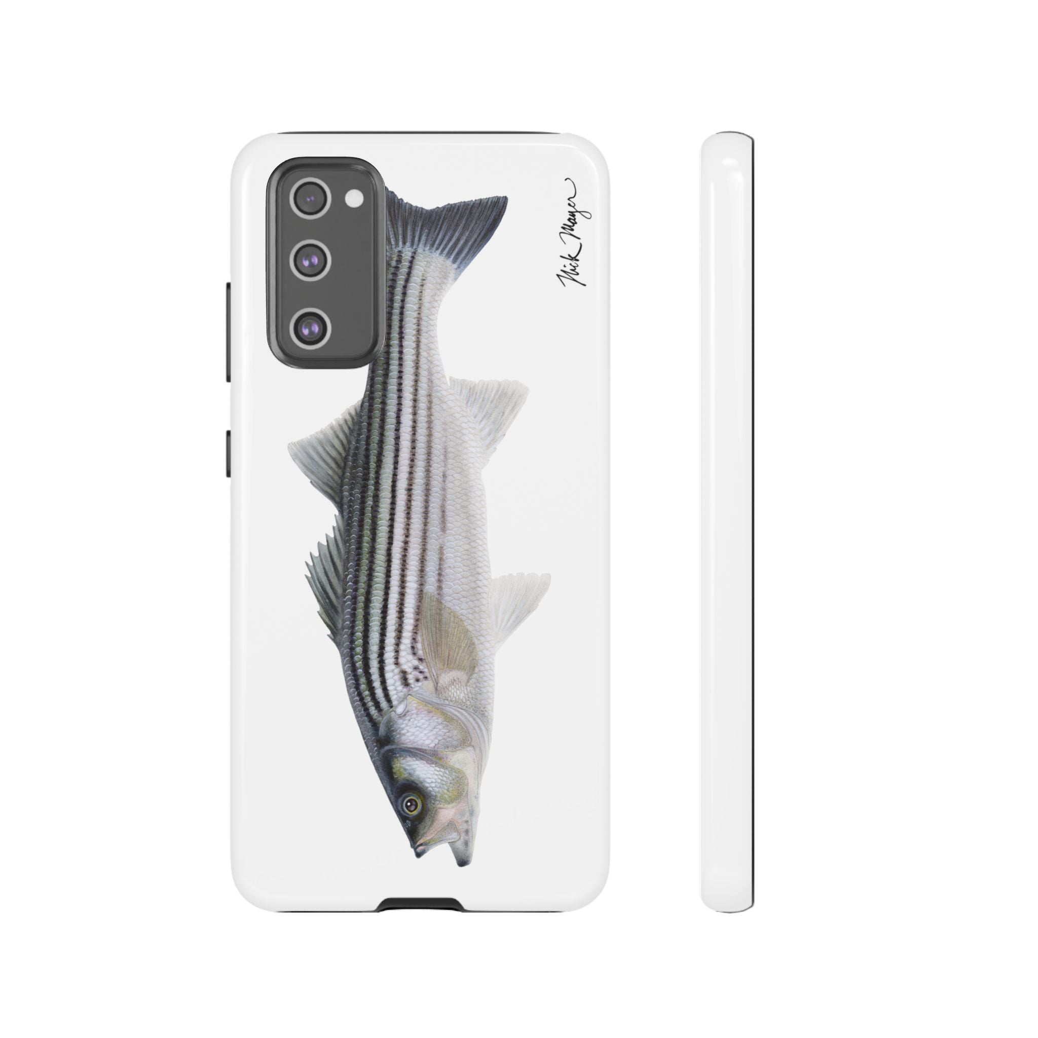 Schoolie Striper White Phone Case (Samsung) Printify