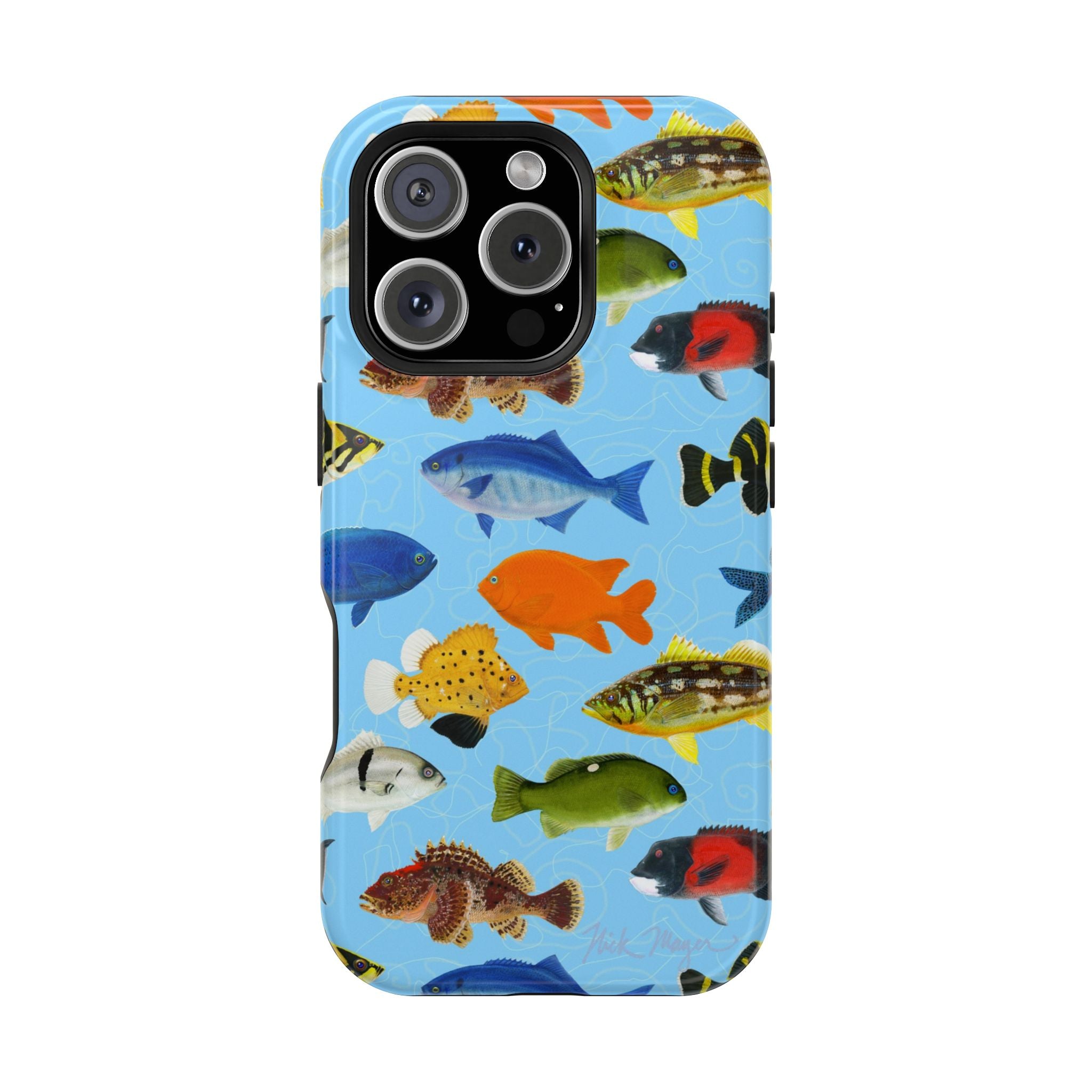 California Fish Blue MagSafe iPhone Case