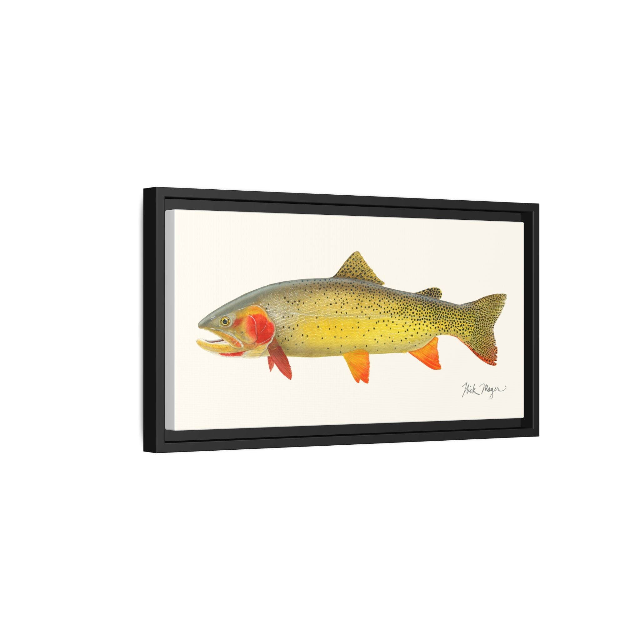 Cutthroat Trout I Framed Canvas Print Printify