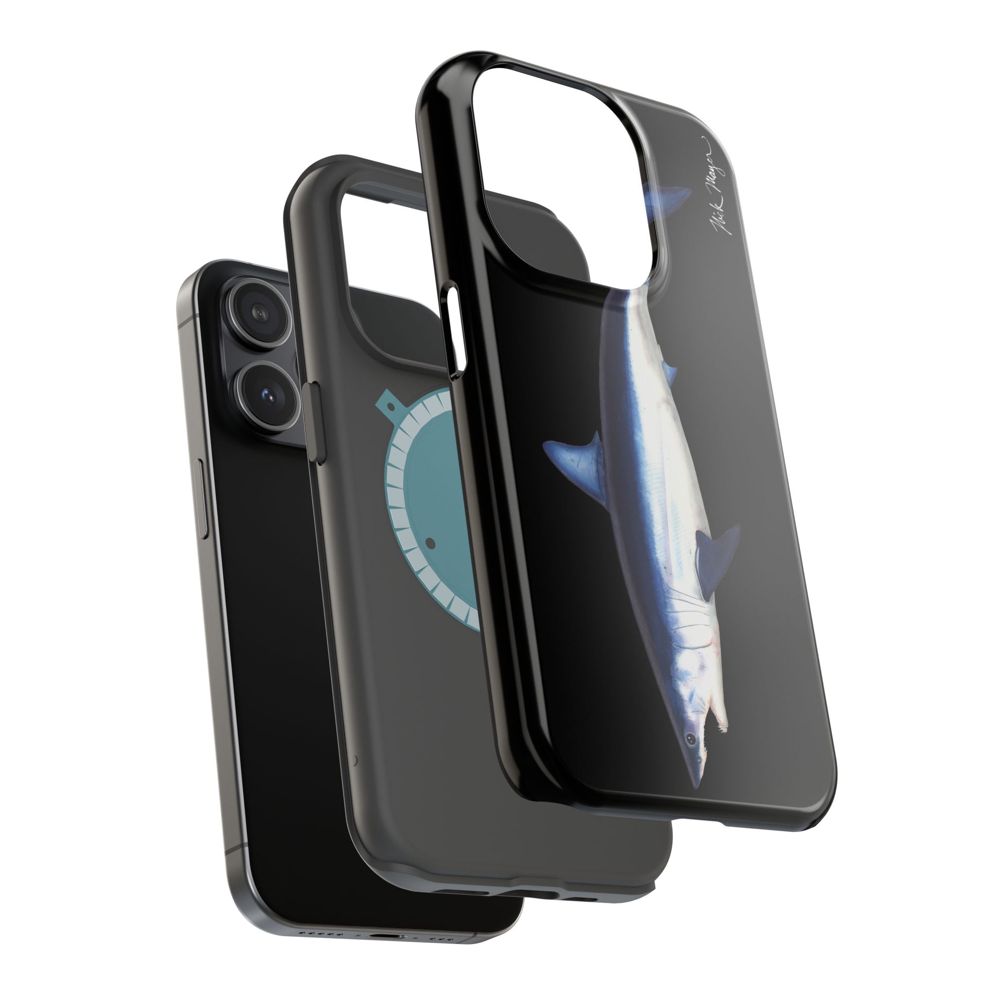 Mako Shark MagSafe Black iPhone Case