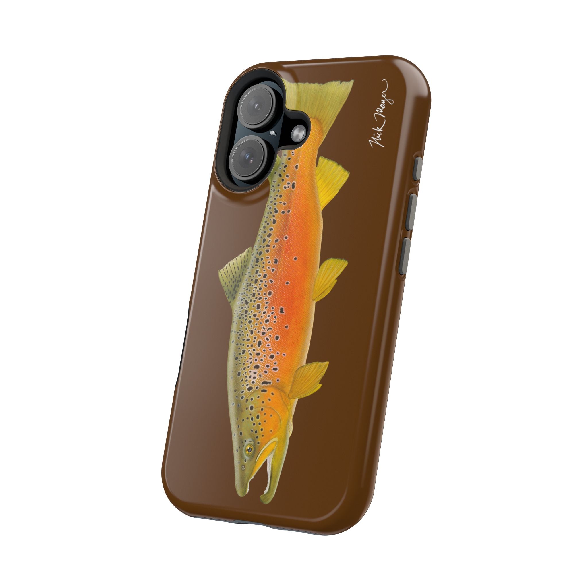 Brown Trout 2 Brown MagSafe iPhone Case, Limited Run
