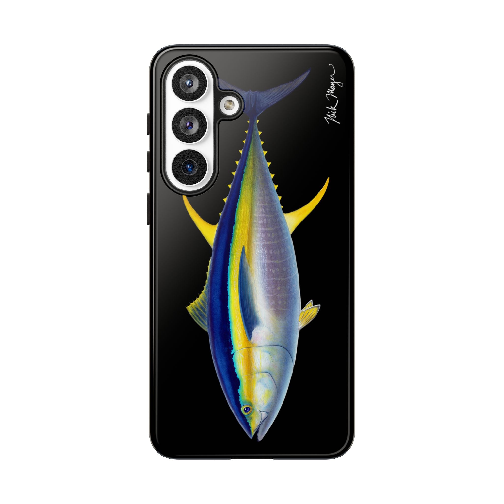 Yellowfin Tuna Black Phone Case (Samsung) Printify