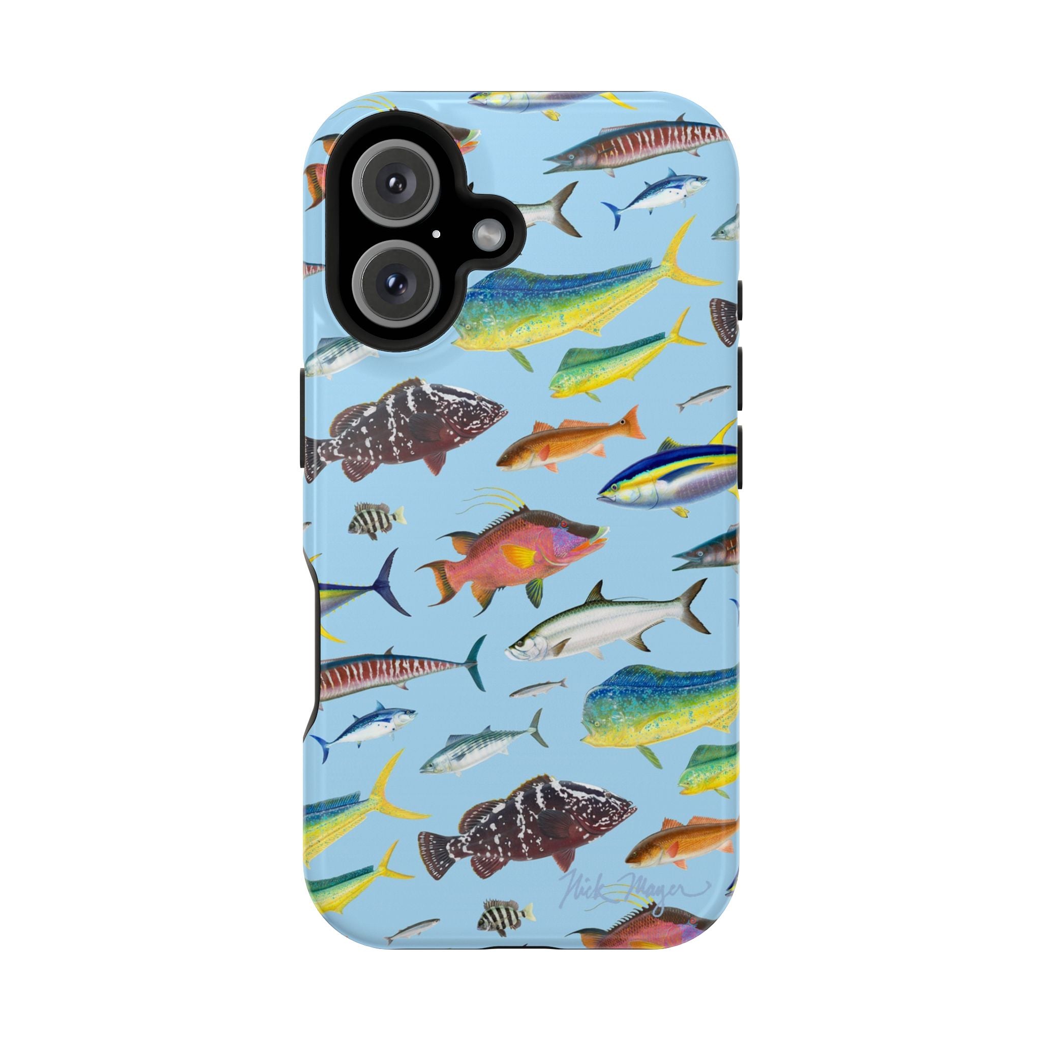 Southern Offshore Fish Blue MagSafe iPhone Case