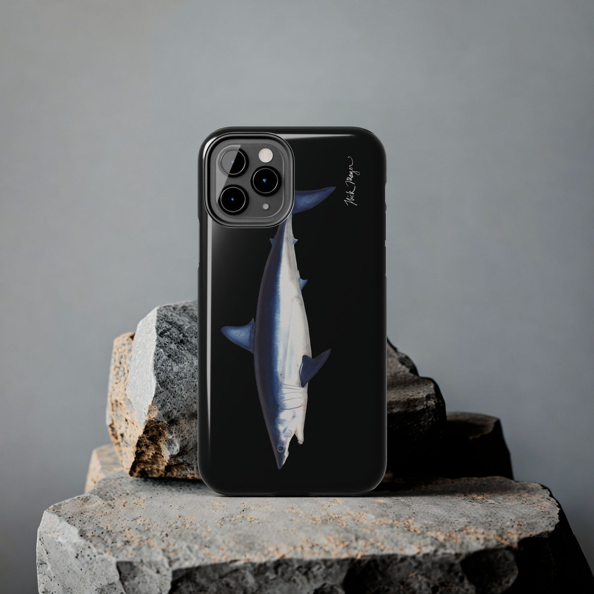 Mako Shark Black iPhone Case Printify