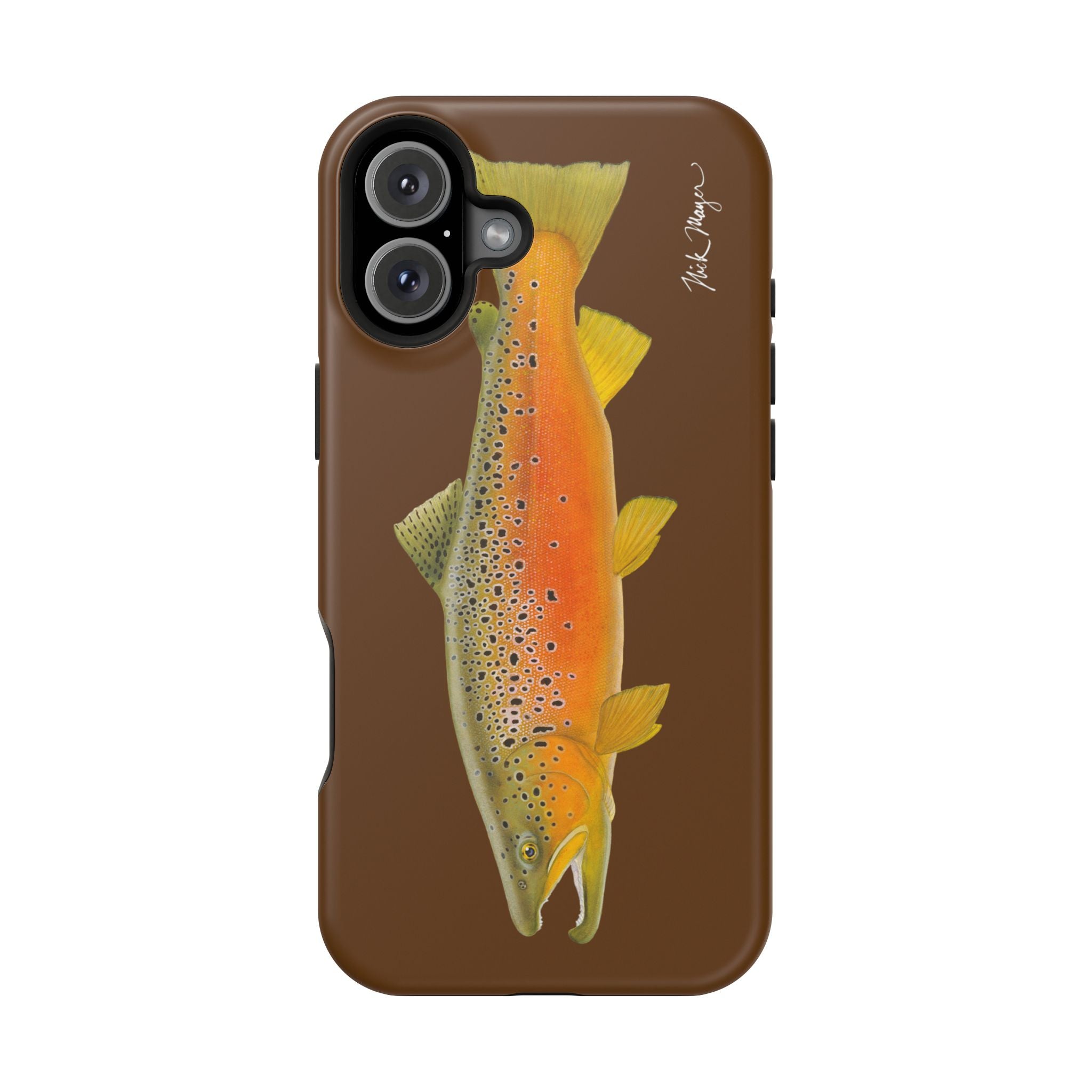 Brown Trout 2 Brown MagSafe iPhone Case, Limited Run