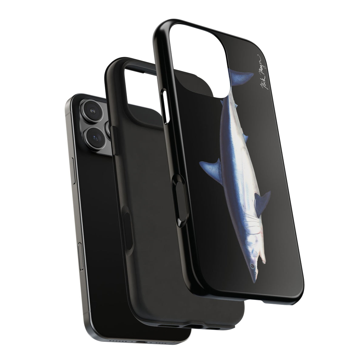 Mako Shark Black iPhone Case Printify