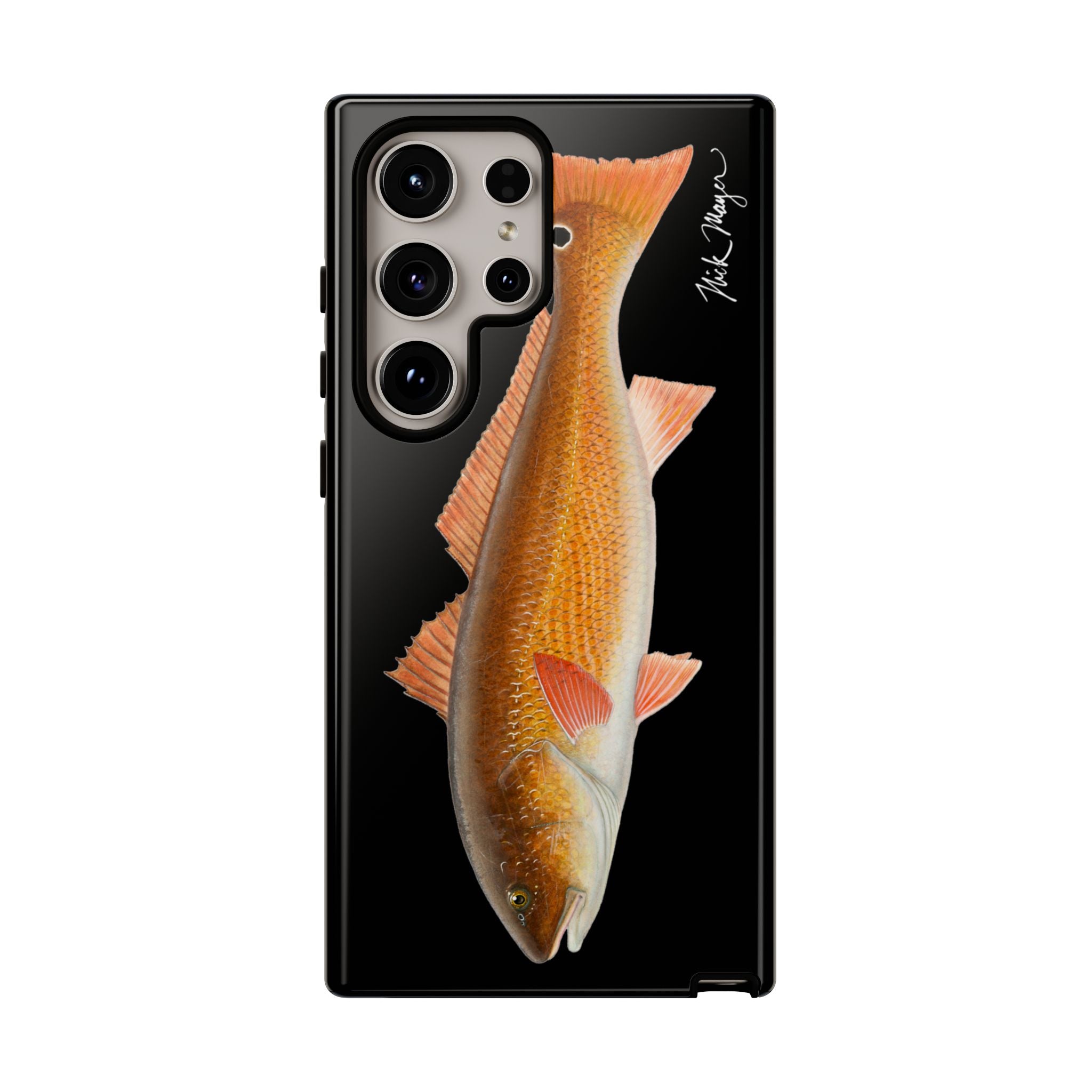 Redfish Black Phone Case (Samsung) Printify