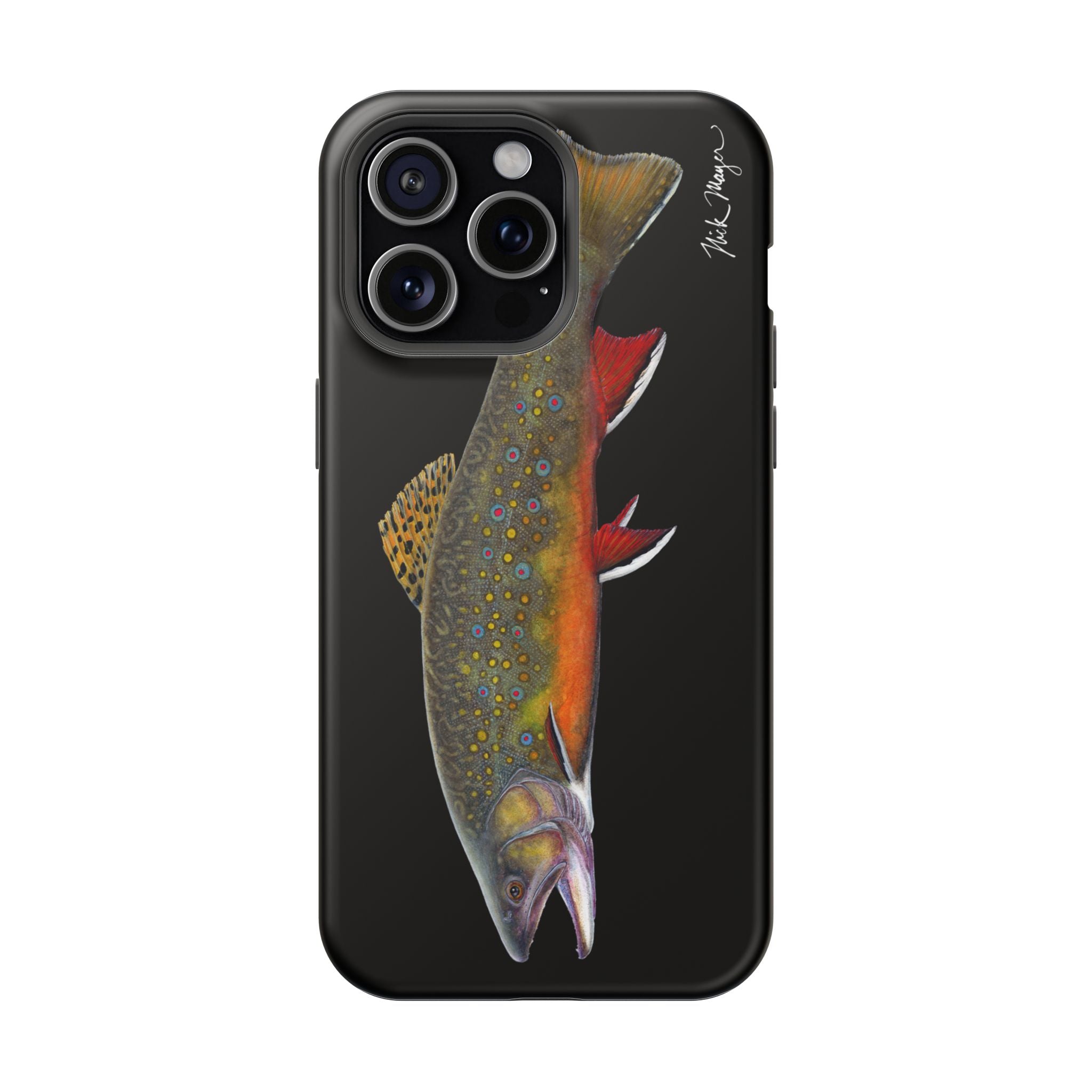 Brook Trout MagSafe Black iPhone Case