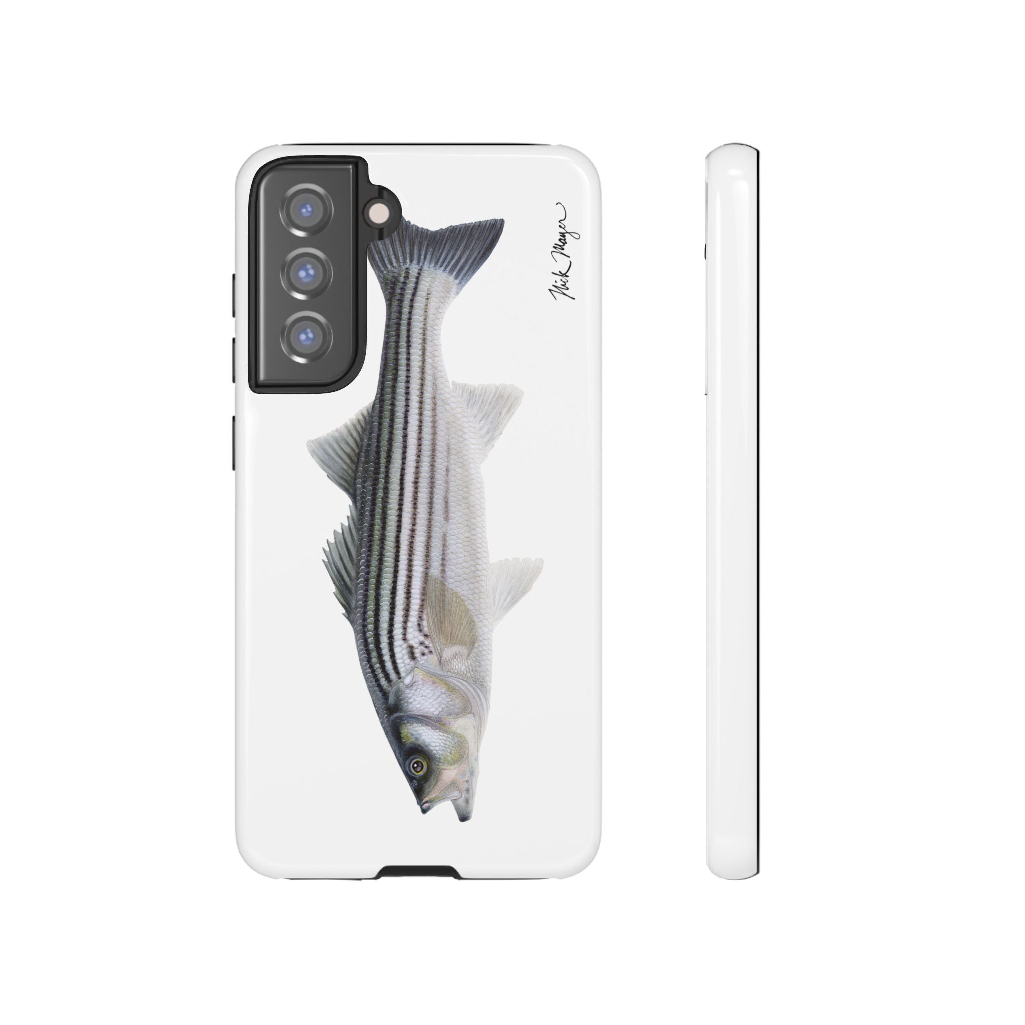Schoolie Striper White Phone Case (Samsung) Printify