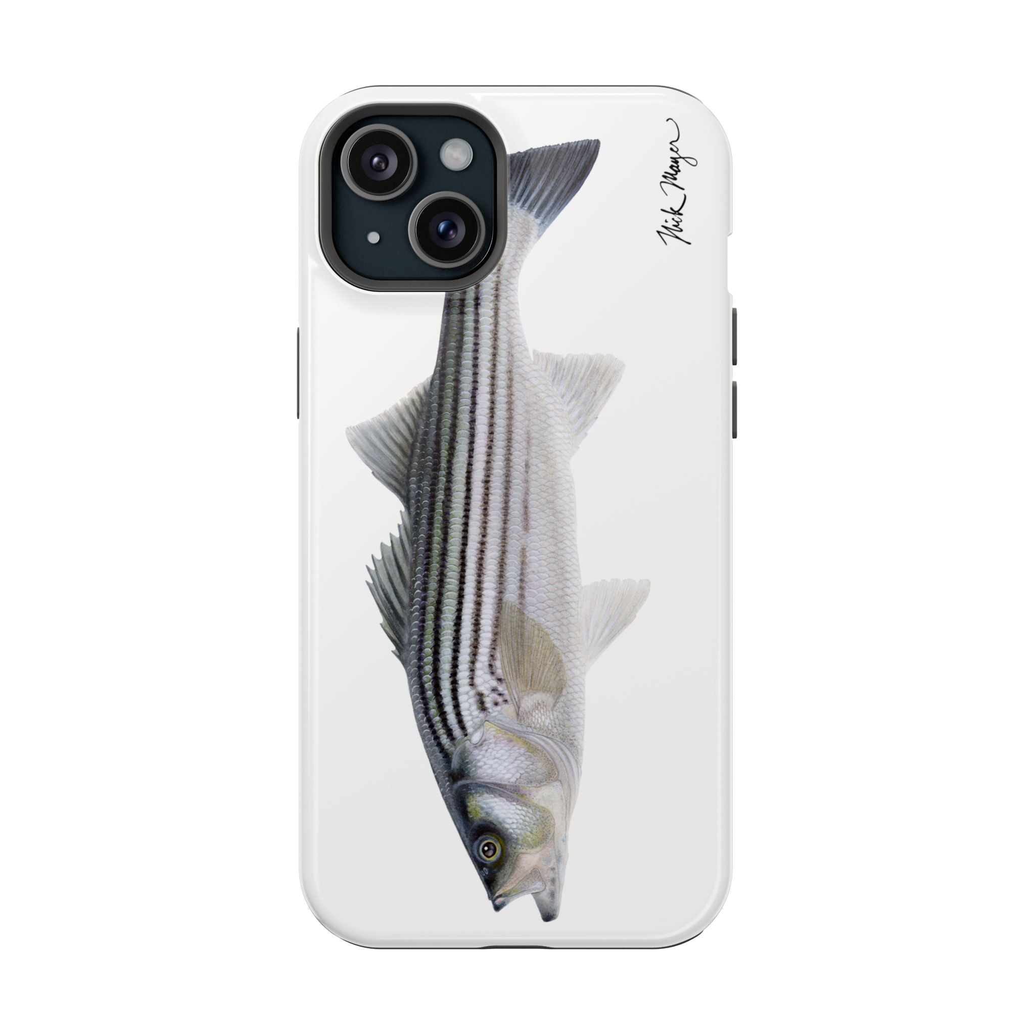 Schoolie Striper MagSafe White iPhone Case