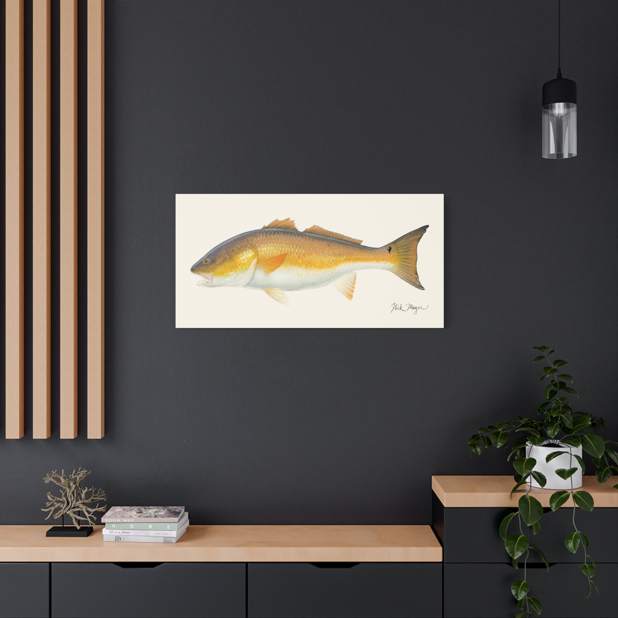 Bull Redfish Canvas Print Printify