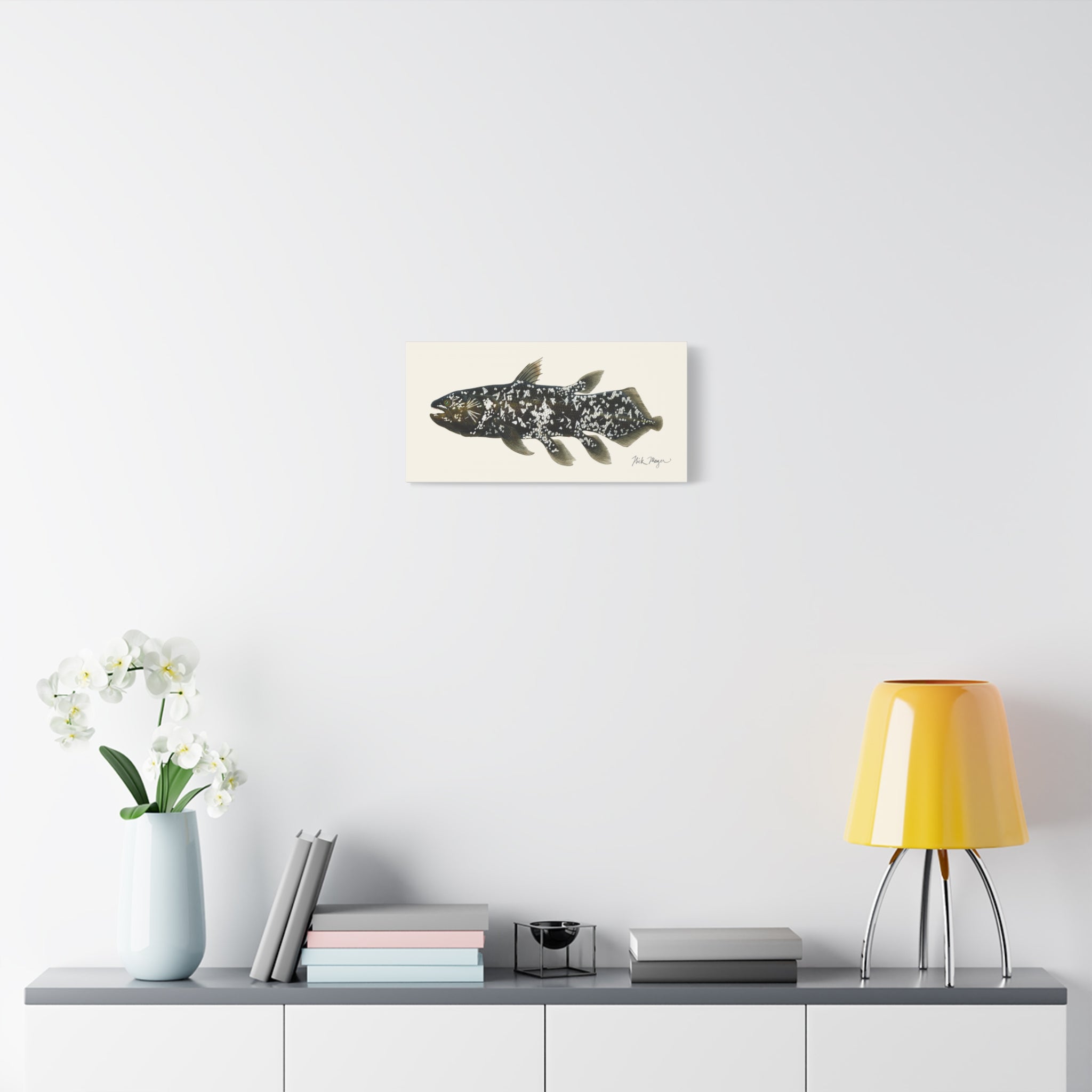 Coelacanth Canvas Print Printify