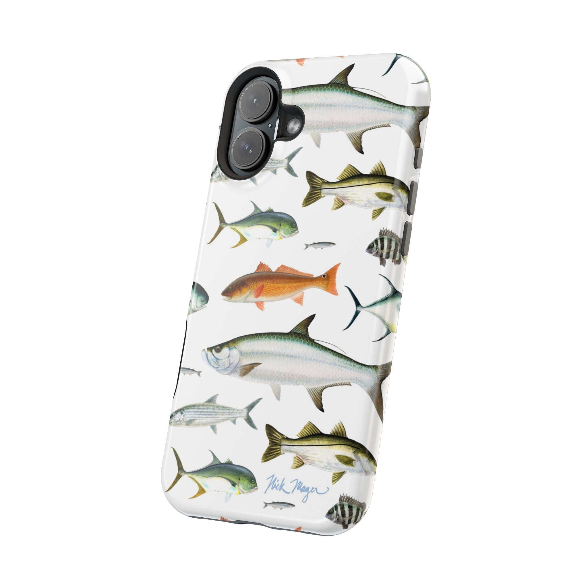 Southern Fish White MagSafe iPhone Case