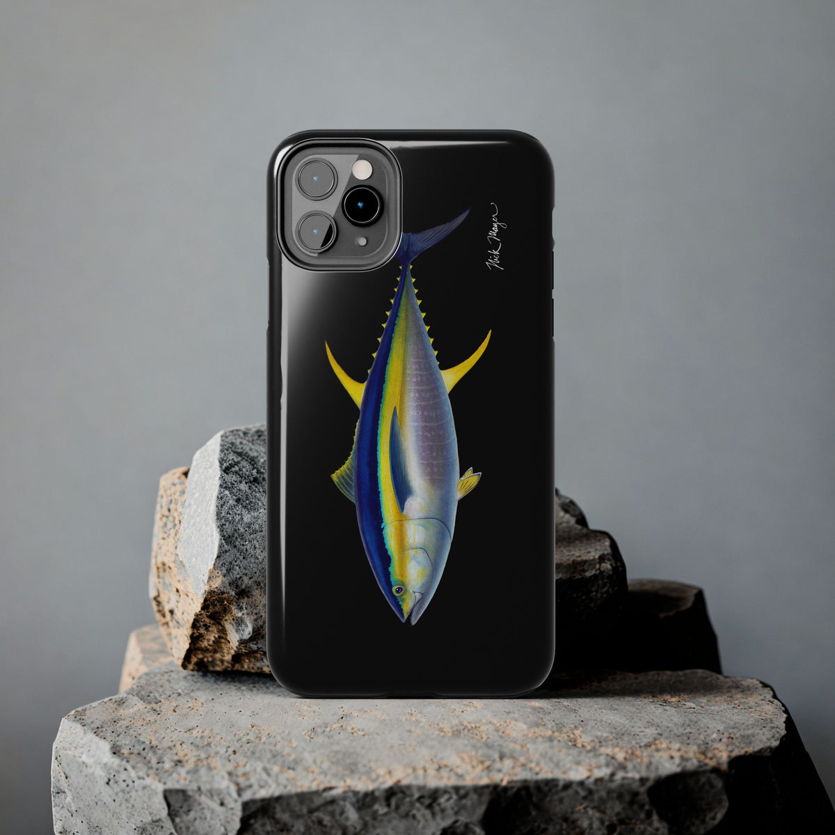 Yellowfin Tuna Black Phone Case (iPhone) Printify