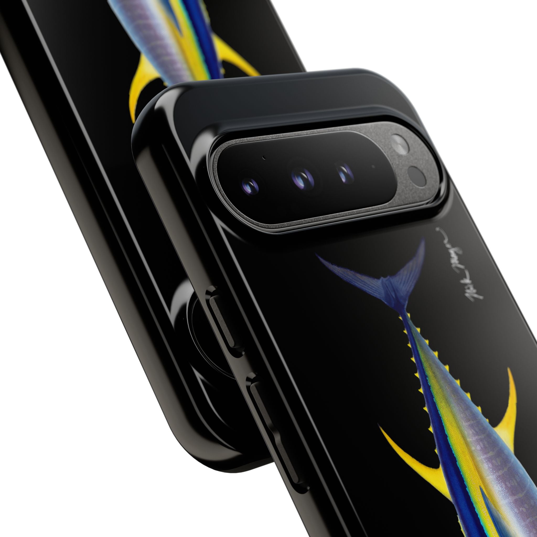 Yellowfin Tuna Black Phone Case (Samsung) Printify